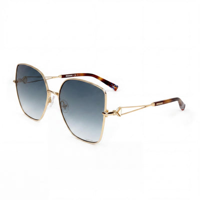Gafas de sol Missoni MIS 0052/S para mujer, de acero inoxidable, mariposa, oro rosa, UV, 57 mm