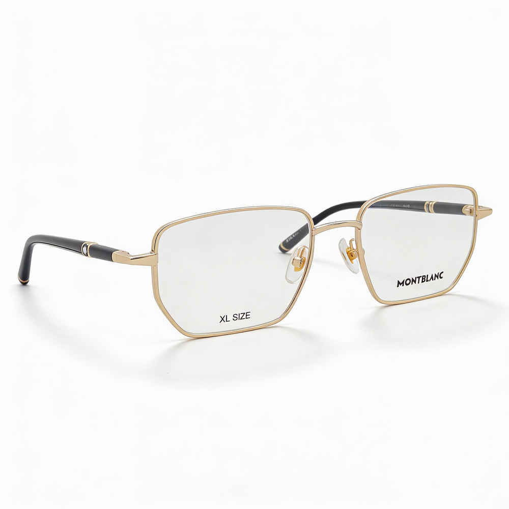 Montura de acetato multicolor para hombre Montblanc MB0347O con lentes negras no polarizadas (29-18-120 mm)