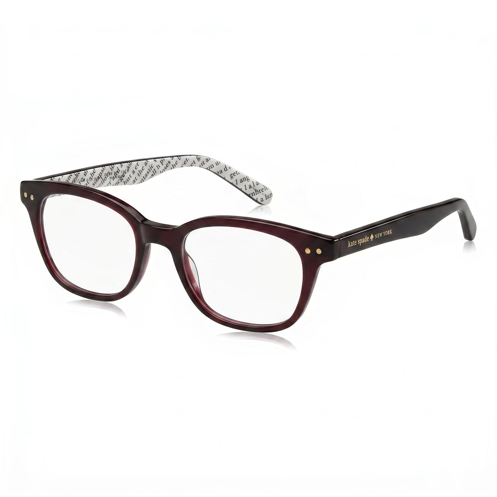 Gafas de sol Rebecca2 de Kate Spade New York para mujer, montura de plástico, no polarizadas, color burdeos ópalo, 48-21-134 mm