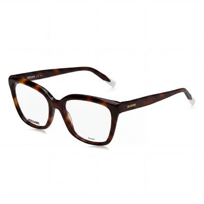 Missoni Modern Women's Eyewear with Havana Acetate Frame, Polycarbonate Lenses, 53mm Lens, 17mm Bridge, 145mm Temple