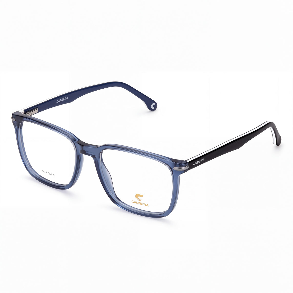 Gafas de sol Carrera 309 para hombre, montura de acetato azul, lentes de policarbonato no polarizadas, ancho de lente 54 mm, Photo 1