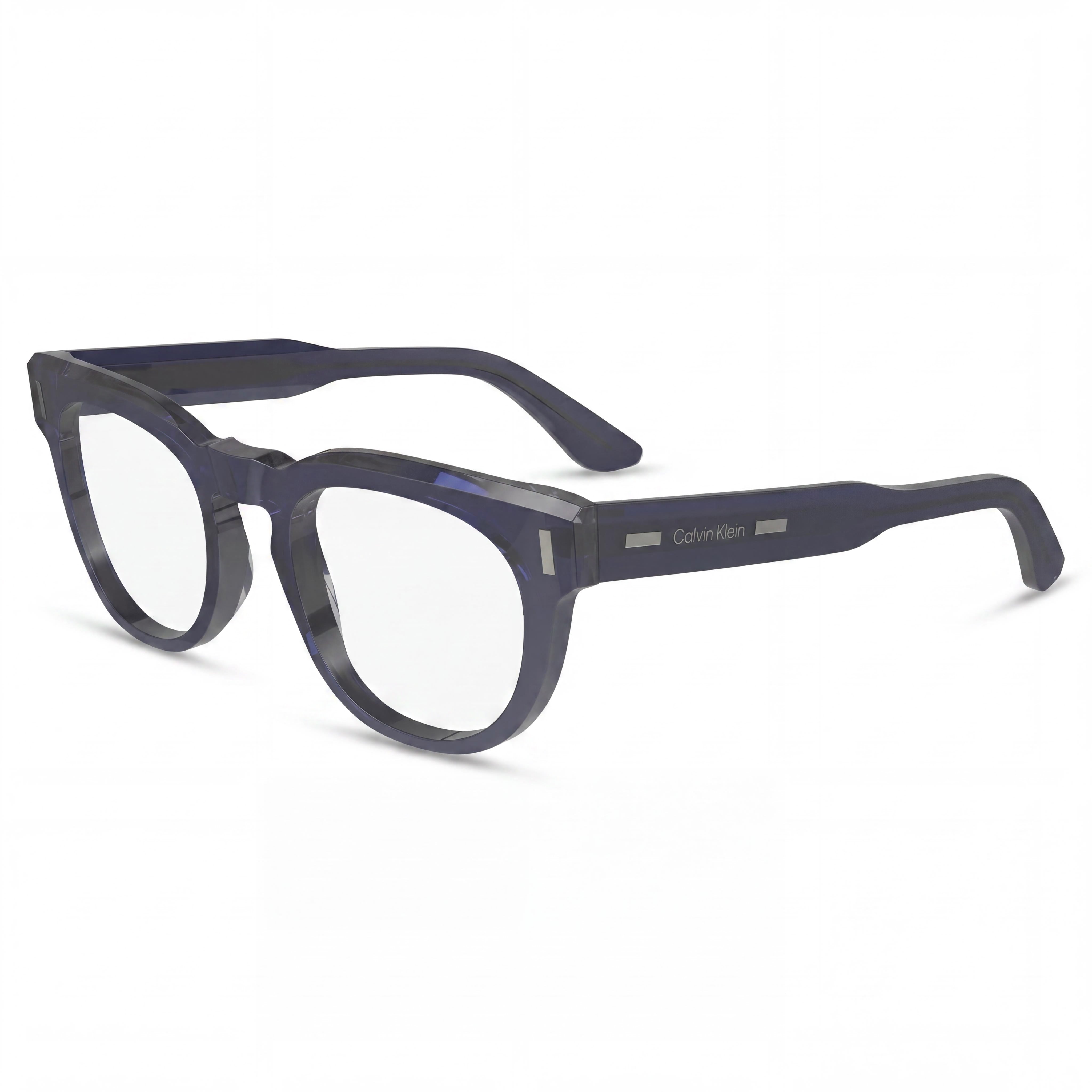 Gafas de sol unisex Calvin Klein Ck23542 con montura de acetato, lentes azules y montura azul, ancho de lente de 49 mm, Photo 1