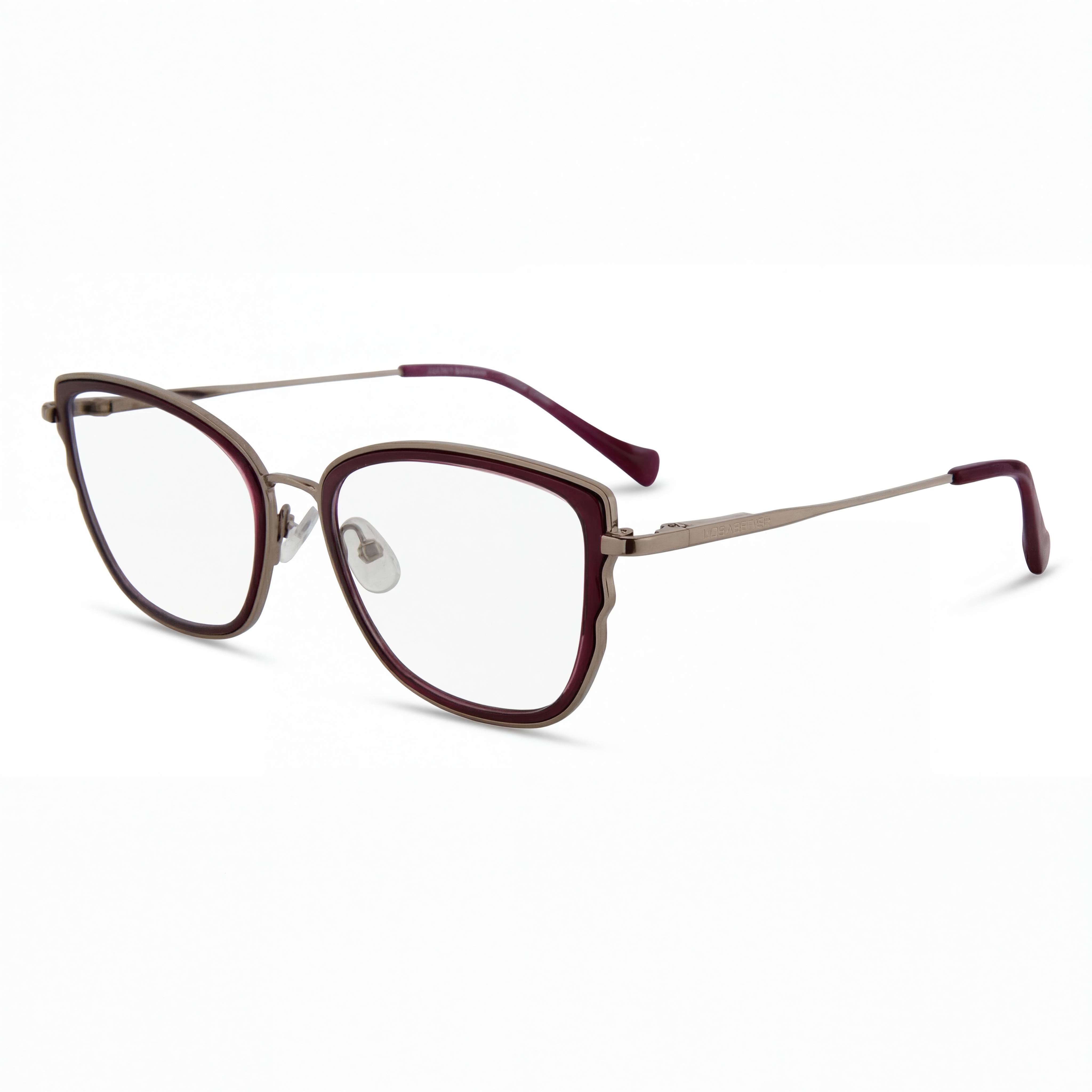 Gafas Lucky Brand D116 para mujer, armazón de metal morado con lentes polarizadas de plástico, tamaño 54-19-140 mm, Photo 1