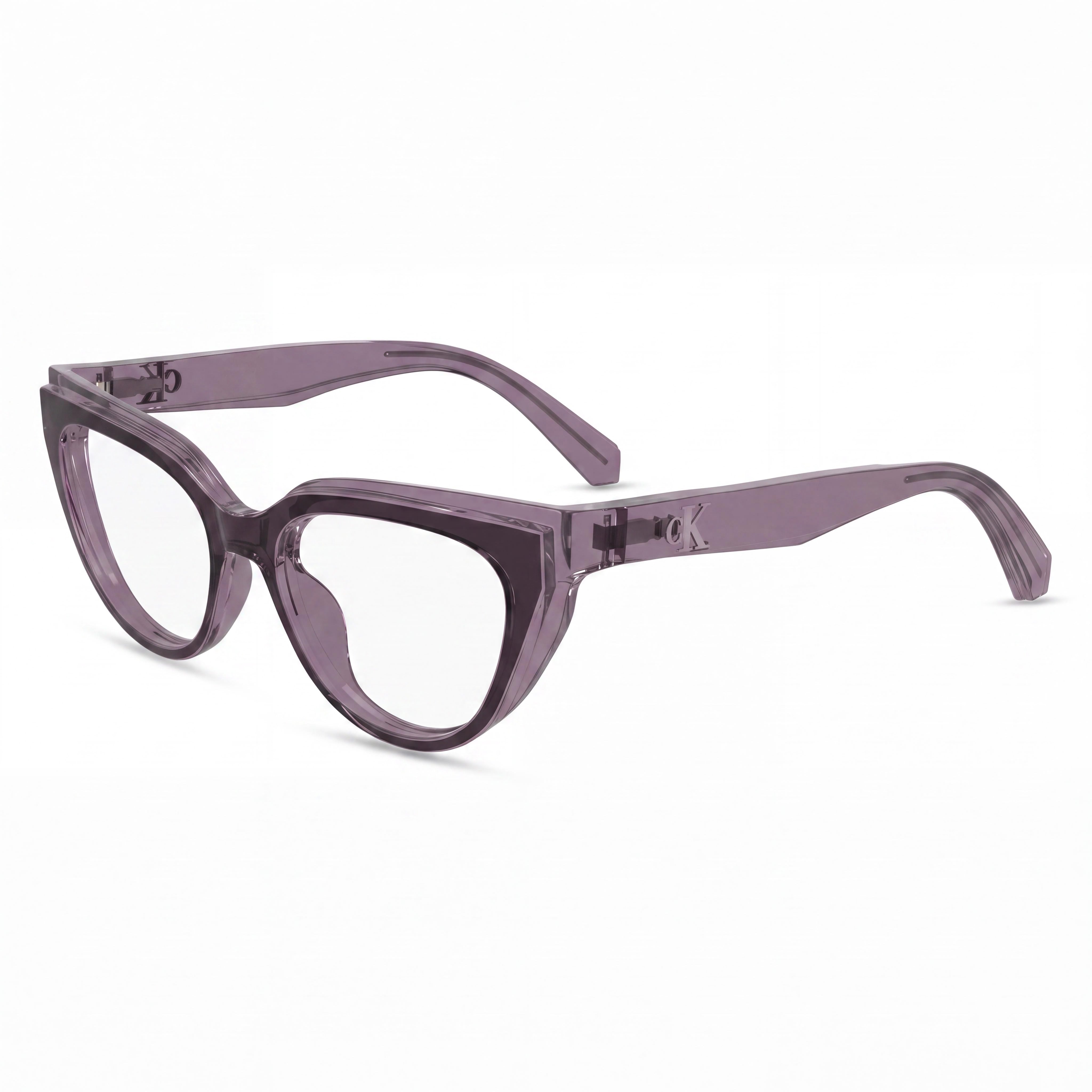 Gafas clásicas Calvin Klein para mujer con montura de acetato lavanda y lentes multicolor de 50 mm, Photo 1