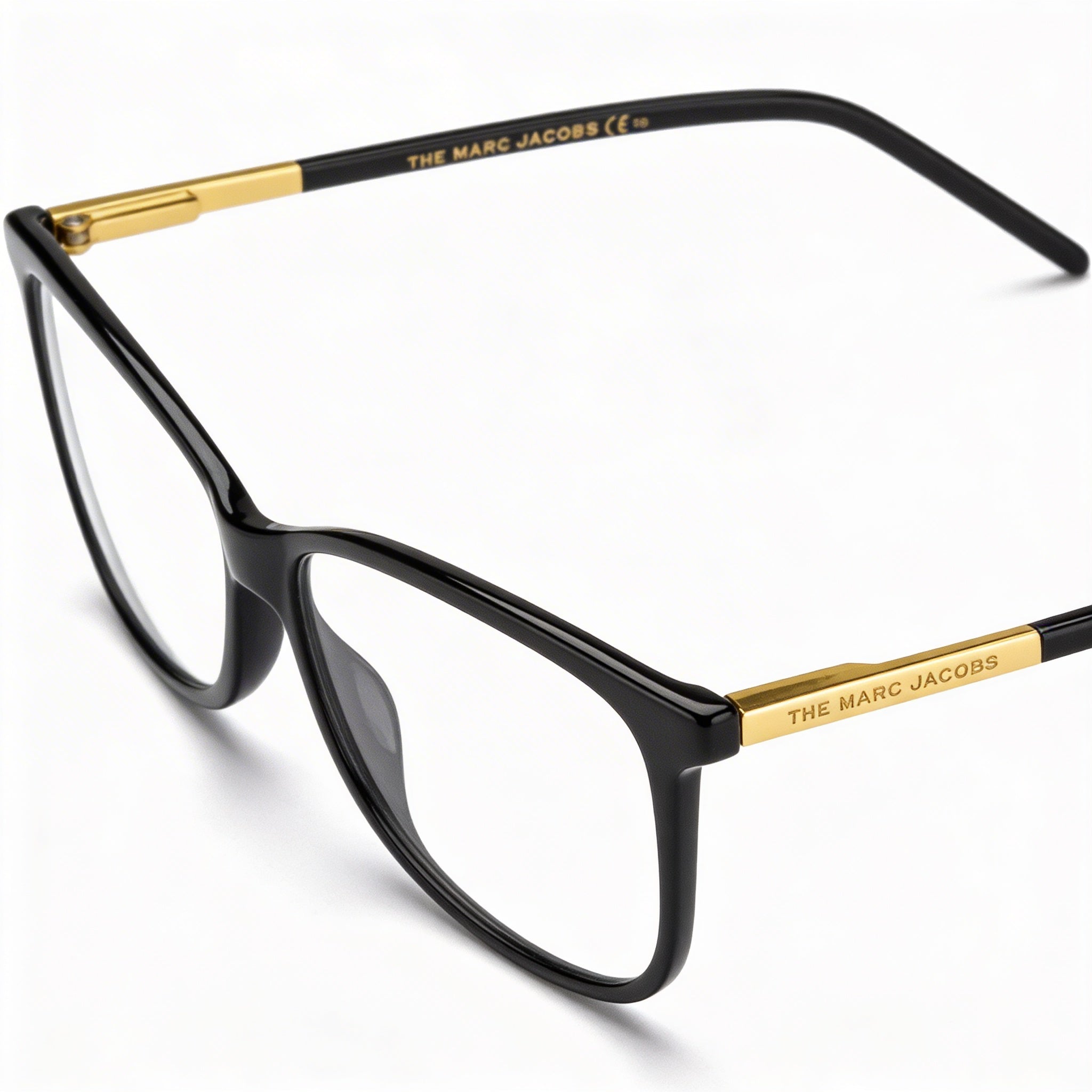 Marc Jacobs Marc 513 Women's Black Gold Plastic Optical Eyeglass Frames with Polycarbonate Lenses 53mm, Photo 2