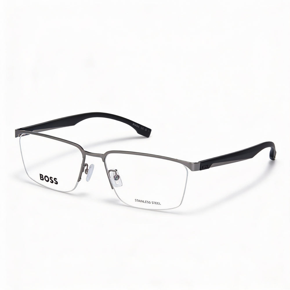 Gafas de sol Hugo Boss Modern Boss 1543/f para hombre, montura de acero de aleación de rutenio mate, ancho de lente de 57 mm