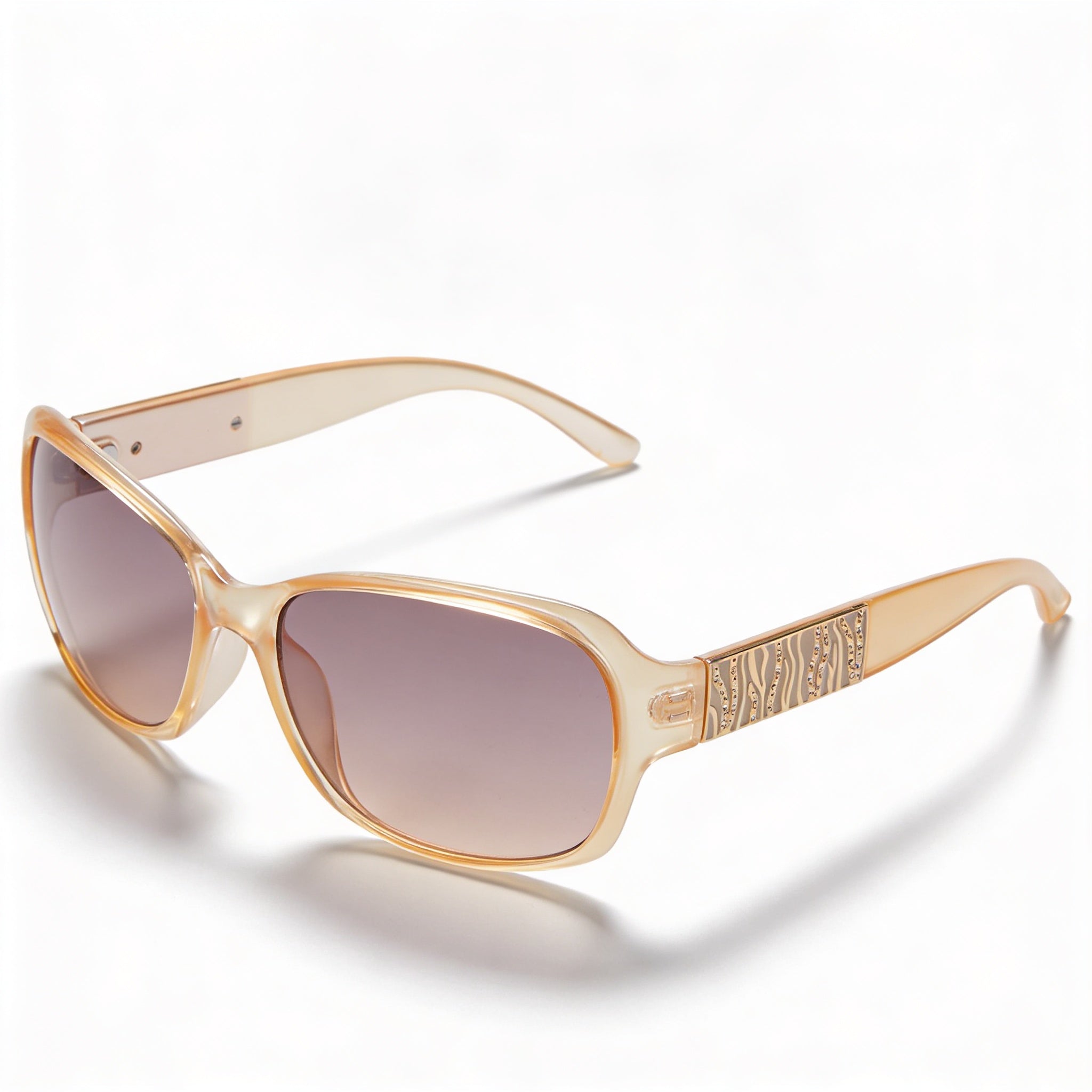 Gafas de sol GUESS GF0395 para mujer, montura de plástico con degradado ahumado beige y protección UV, 60 mm, Photo 1