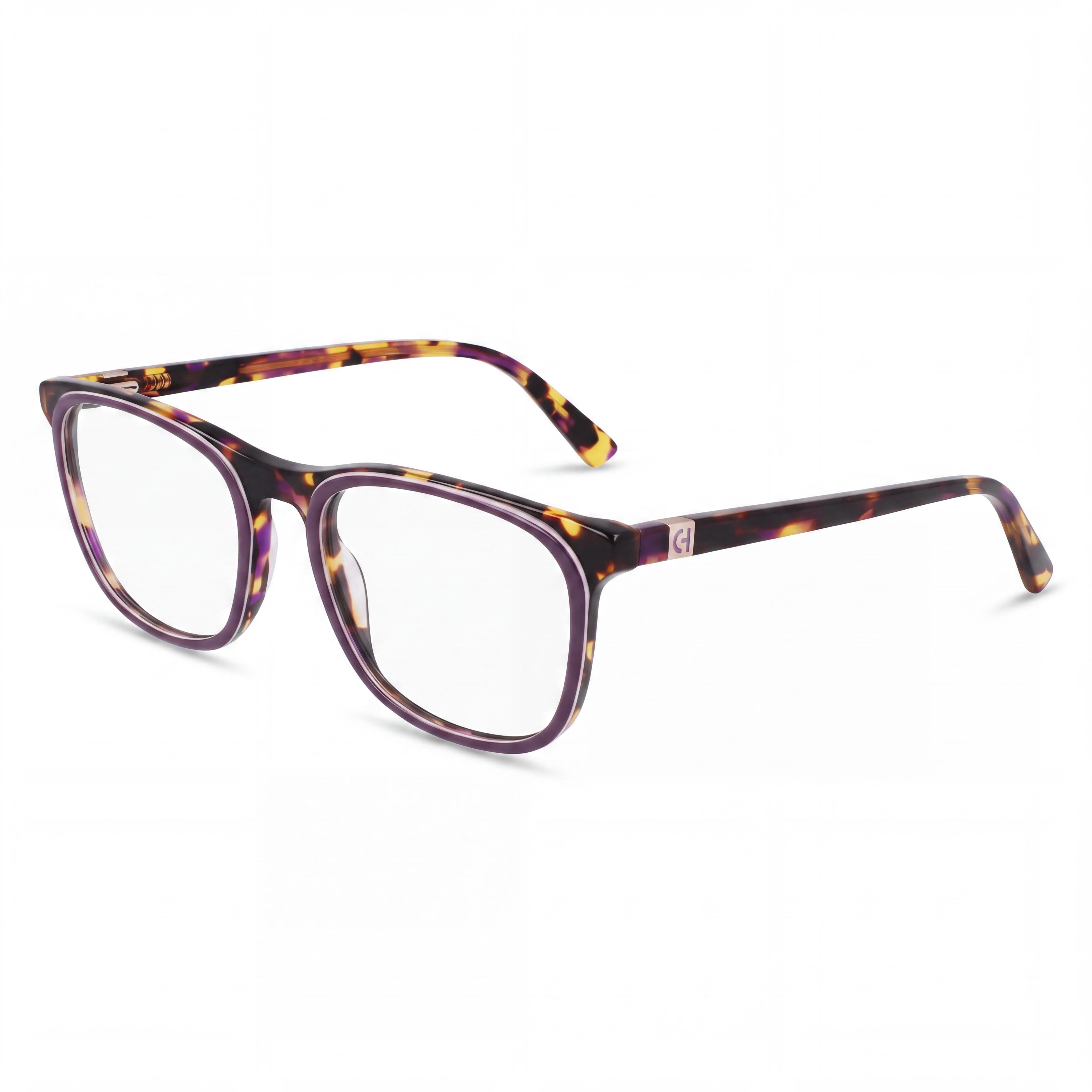 Cole Haan CH4518 Women's Acetate Eyewear with Plum Tortoise Frame and Polycarbonate Lenses, 54mm, Photo 1