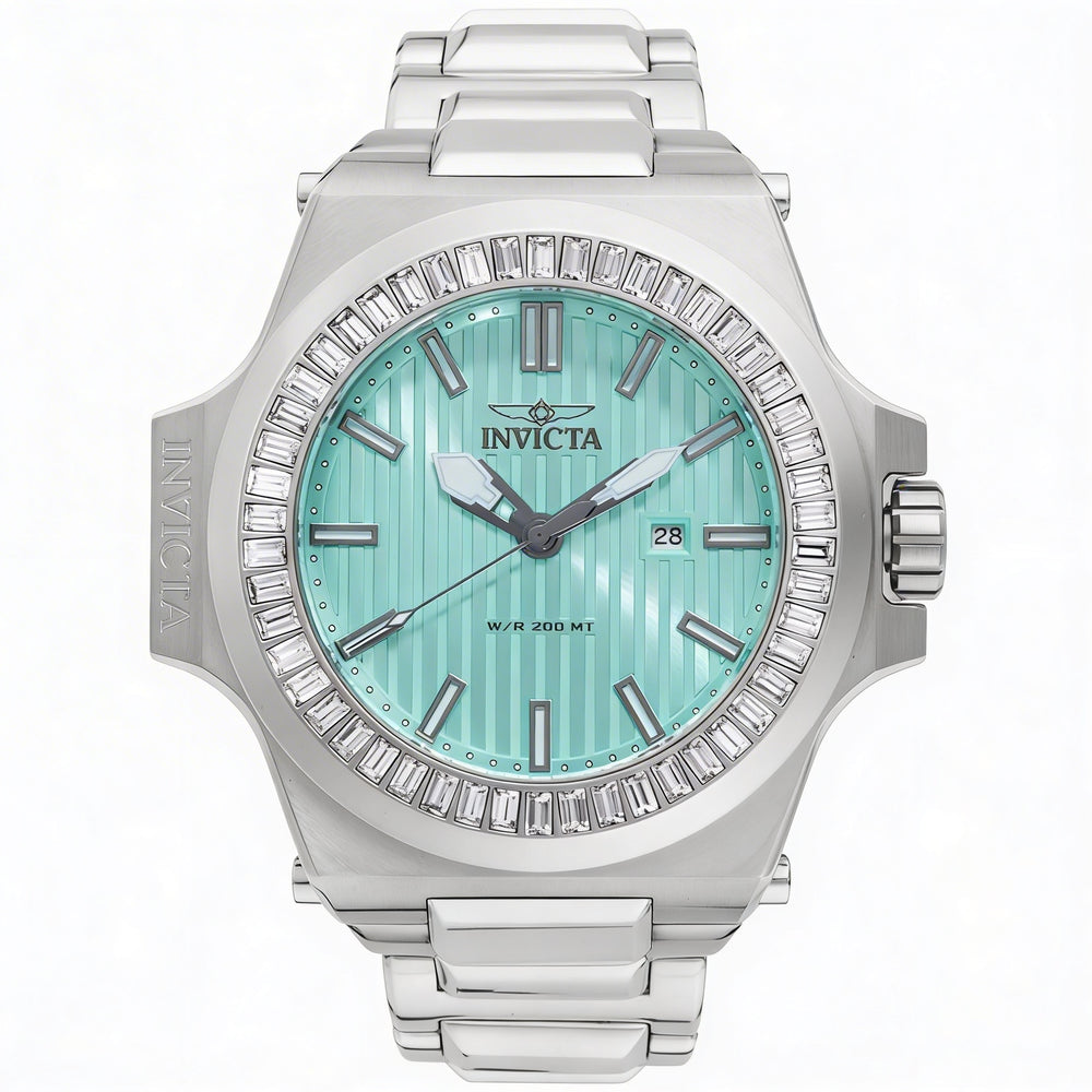 Invicta Akula 49133 Men's Stainless Steel Bracelet Watch, Blue Dial, Quartz, 58mm Case, 20 ATM Water Resistant