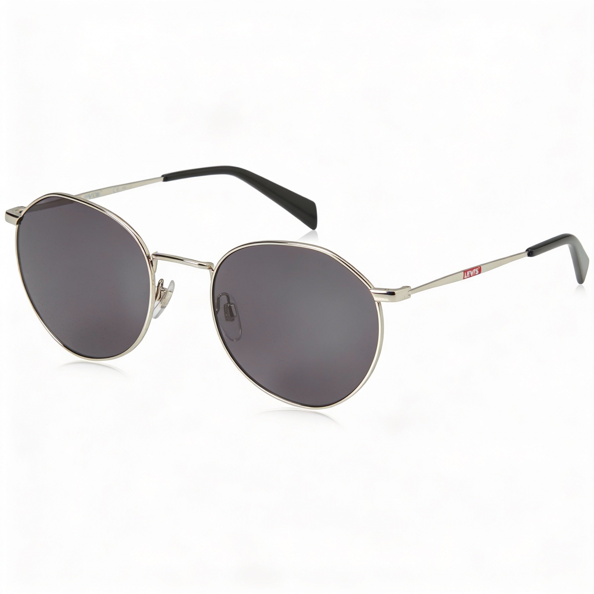 Levi's Modern Women’s Palladium Stainless Steel Frame and Lens UV Protection Sunglasses, 54mm Lens Width, Photo 1