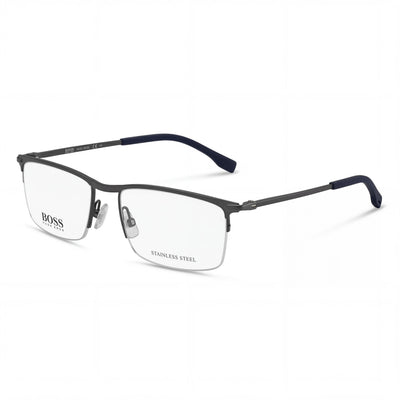 Hugo Boss Boss 0940 Gafas Hombre Gris Goma Aleación de Acero Sin Aumento 55mm