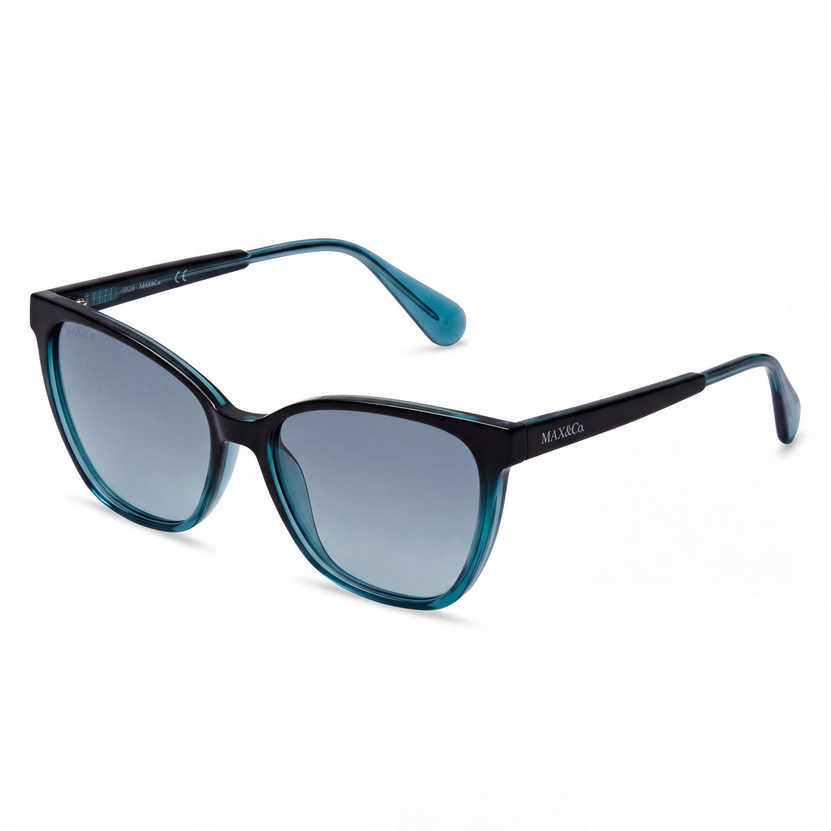 Max & Co. MO0011 Women's Sunglasses with a Blu E Celeste Frame and Non-Polarized Lenses, Photo 1