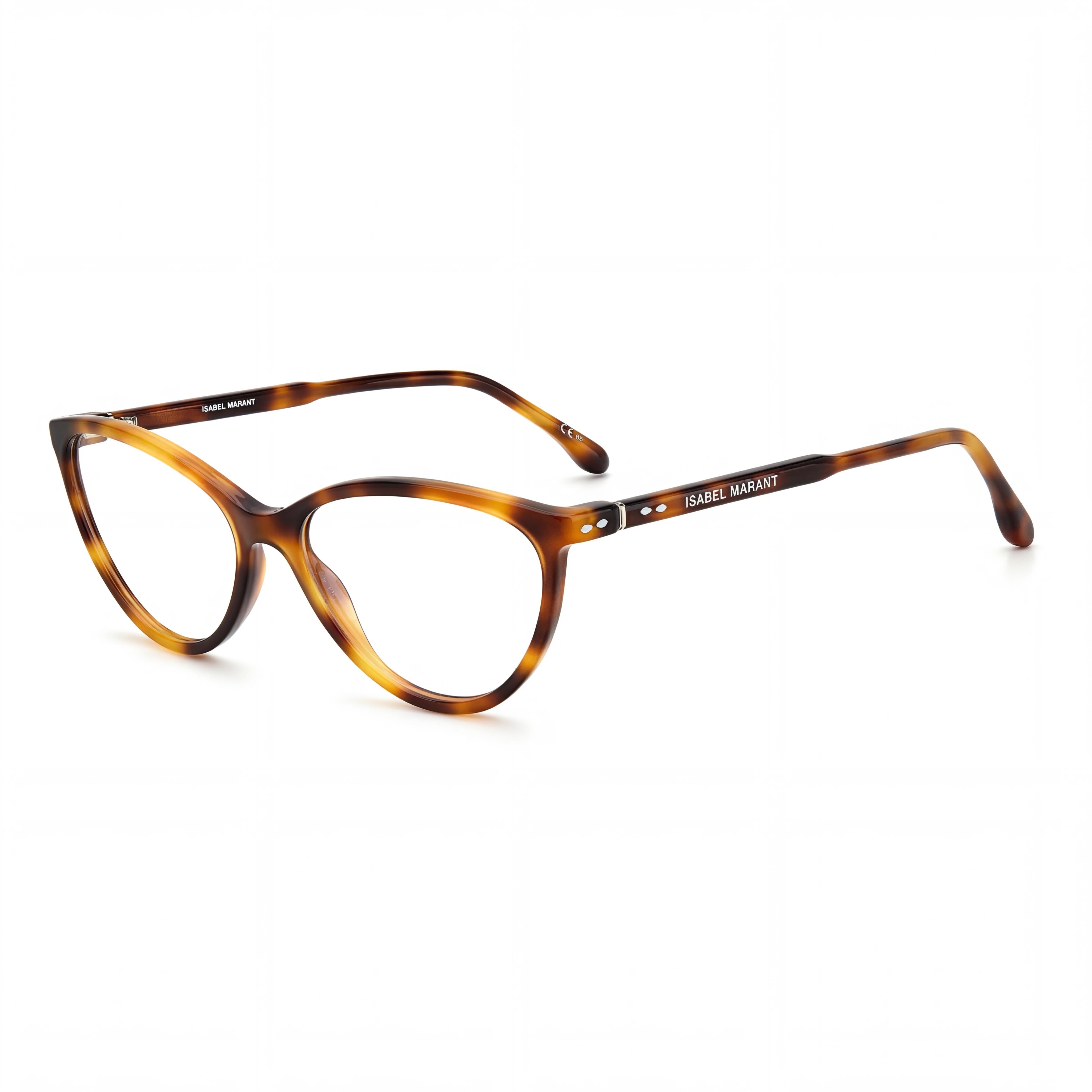 Isabel Marant Modern Unisex Sunglasses with Havana Frame, Havana Polycarbonate Lenses, 55mm Lens Width, Photo 1