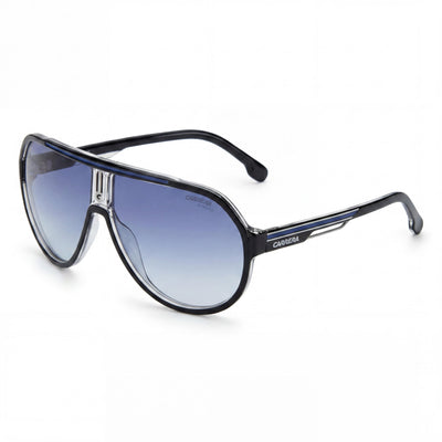 Carrera Casual Men's Sunglasses with Acetate Frame and Non-Polarized DK Blue Shaded Polycarbonate Lenses 64mm