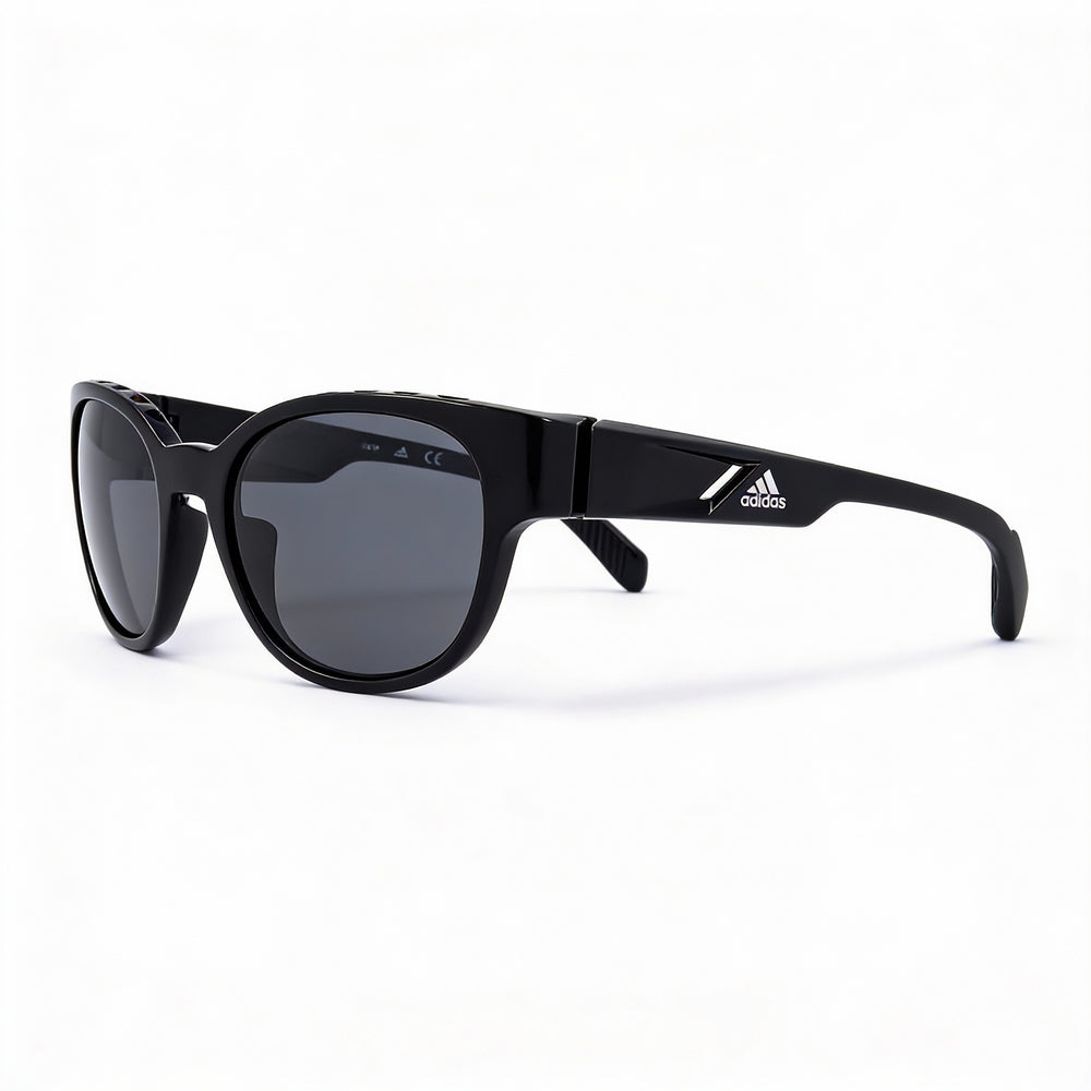 adidas Classic Unisex Black Plastic Frame Polarized UV Protection Sunglasses 55mm