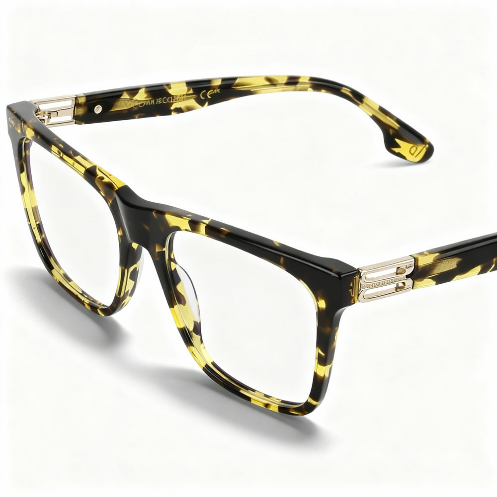 Victoria Beckham VB2679 Women's Full-Rim Ophthalmic Eyeglasses, Black Yellow Havana Frame, Size 53-17-140