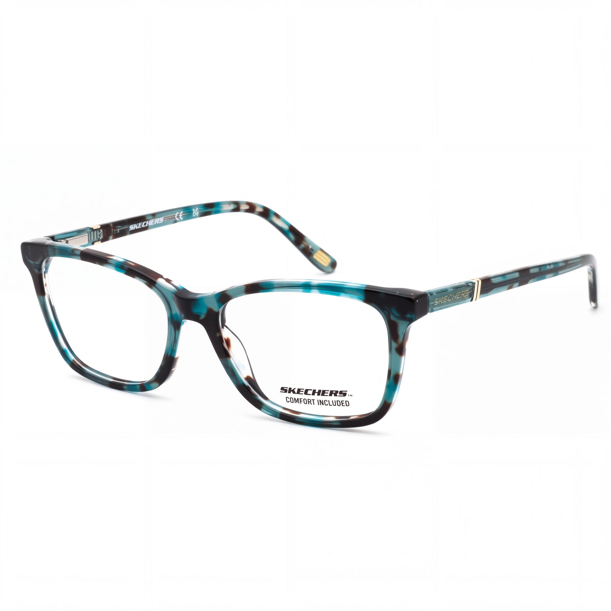 Gafas Skechers Se2154 unisex con montura de plástico azul y lentes de policarbonato transparentes 53-16-140, Photo 1