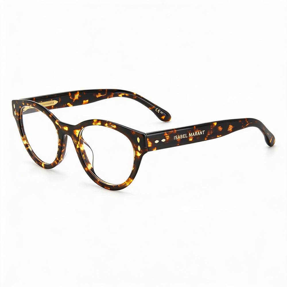 Isabel Marant Im0042g Unisex Oval Optical Eyeglasses with Havana Frame Color, Acetate Material, 50mm Lens Width