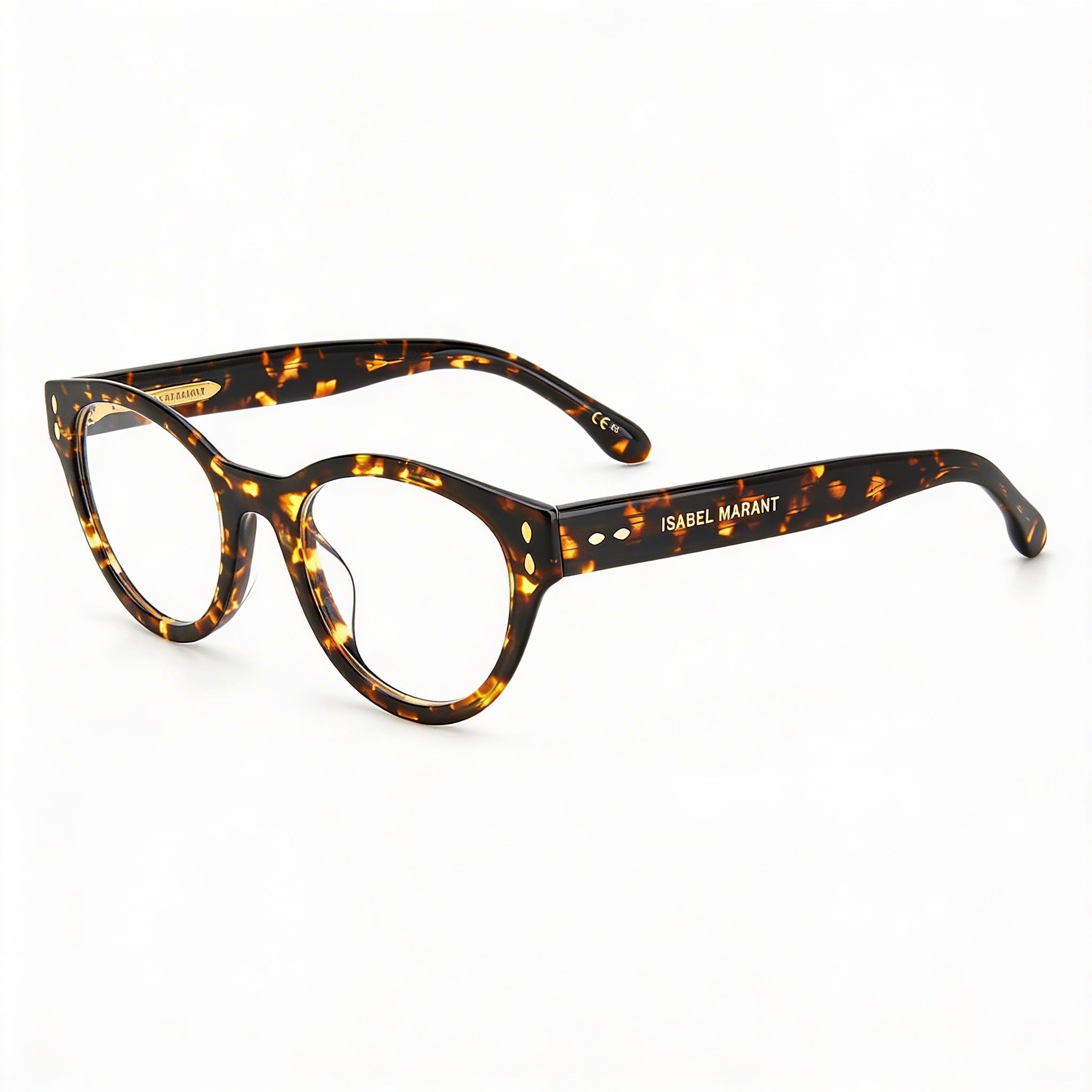 Gafas ópticas unisex Isabel Marant Im0042g ovaladas con montura color Habana, acetato y lente de 50 mm de ancho., Photo 1