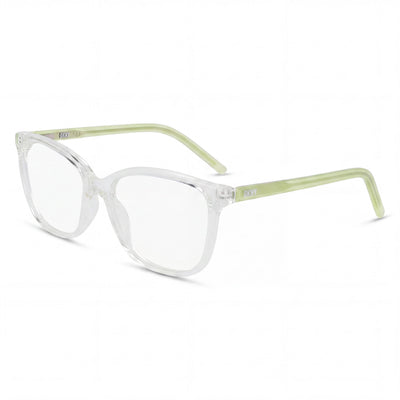 Gafas de vista DKNY Dk5052 para mujer con montura de propionato, acabado transparente y ancho de lente de 53 mm.