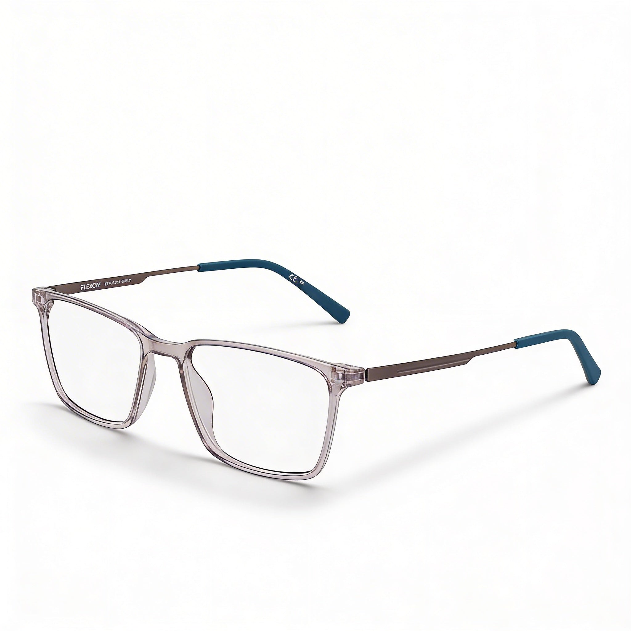 Flexon Ep8023 montura gris INJ-ULTEM para hombre con lentes polarizadas multicolores 53-17-145, Photo 1