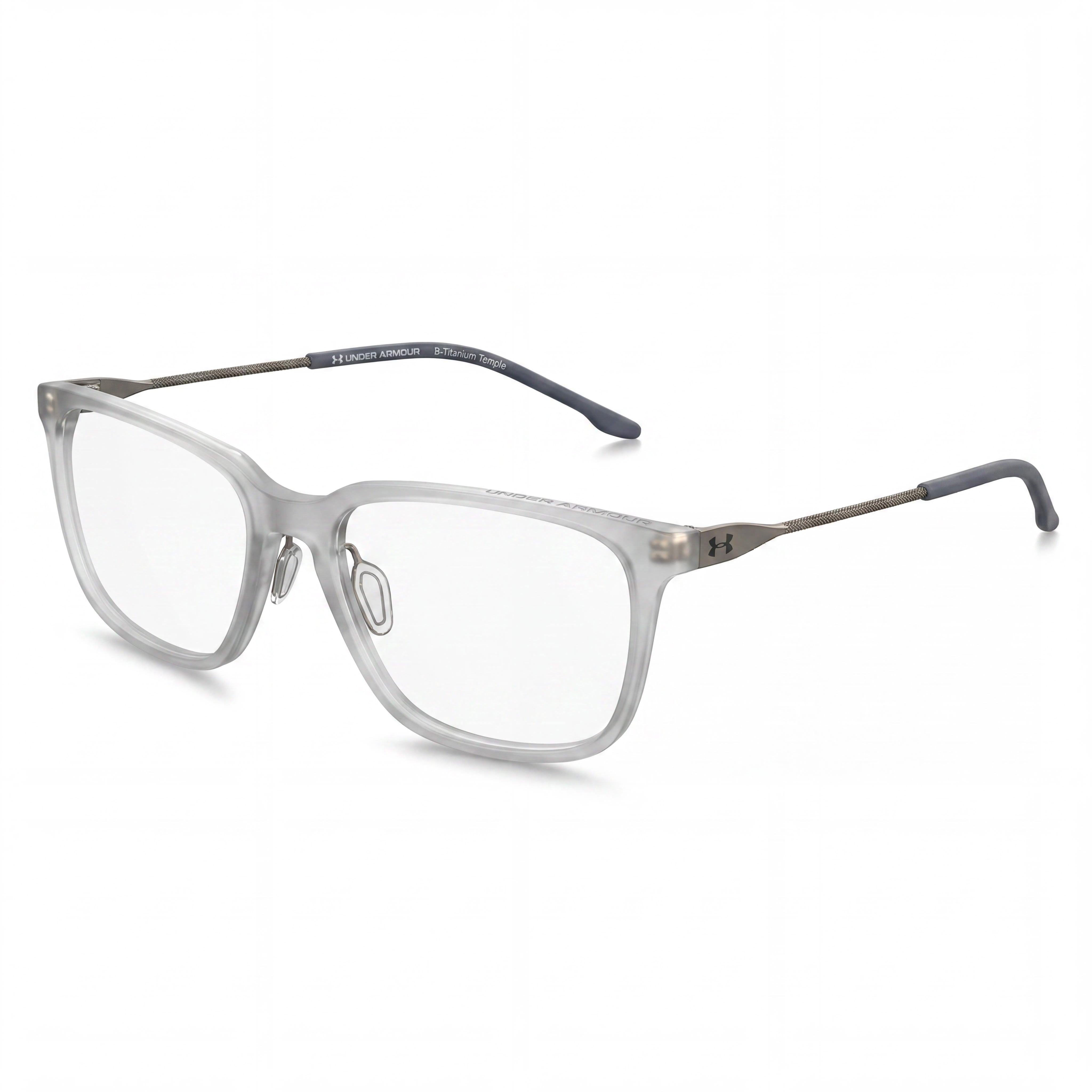 Gafas de sol Under Armour UA 5032/G para hombre, montura rectangular de acetato, lentes de policarbonato, color gris cristal, 55 mm, Photo 1
