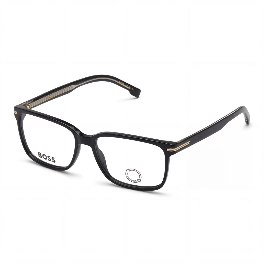 Hugo Boss Boss 1511 Unisex Casual Black Acetate Non-polarised 55mm Sunglasses