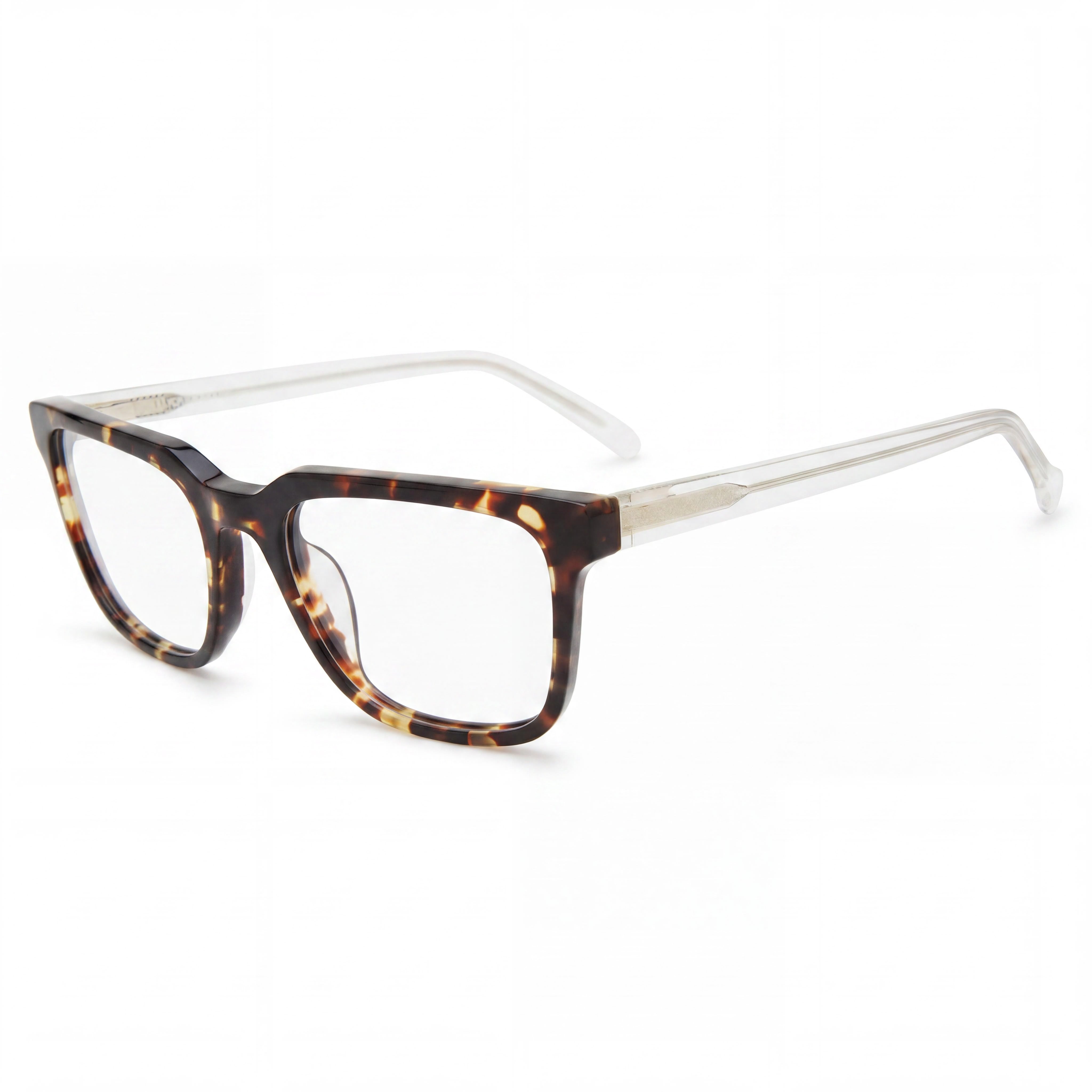 Lucky Brand VLBD420 Unisex Plastic Square Eyeglasses Black, Transparent Grey & Grey-logo 52-19, Photo 1