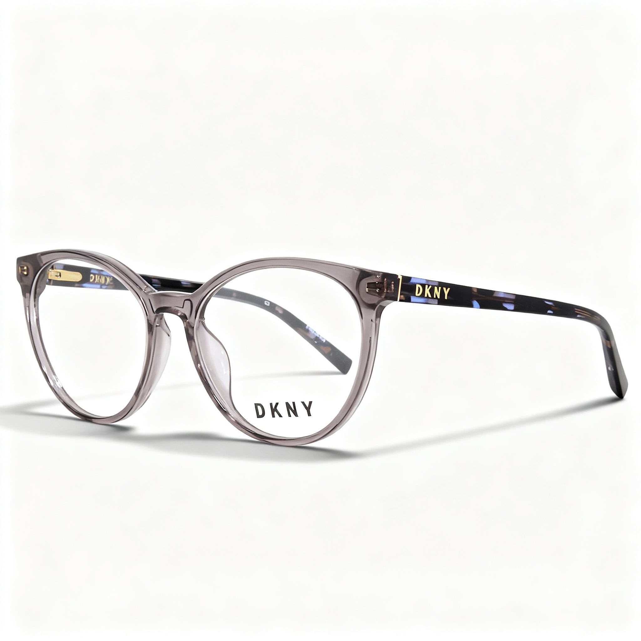 DKNY DK5037 Women's Full Rim Plastic Round Eyeglasses Mink Lens 52mm Bridge 17mm Temple 135mm