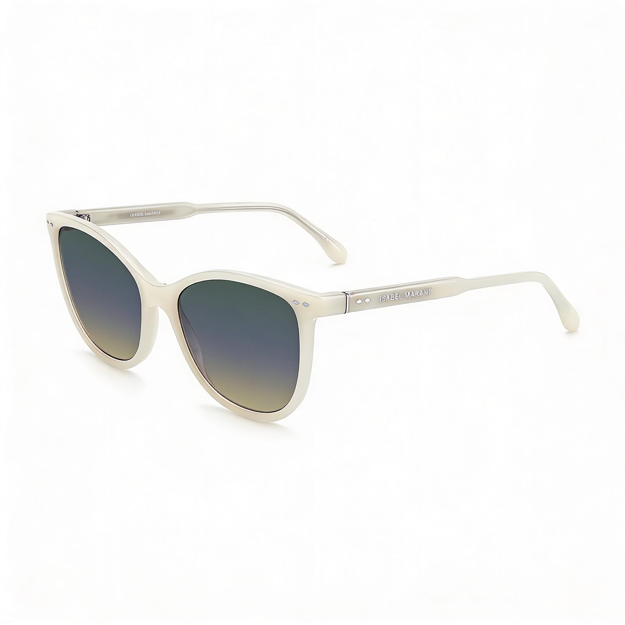 Gafas de sol modernas para mujer Isabel Marant, con montura de acetato color marfil y lentes de policarbonato color marfil, 57 mm, Photo 1