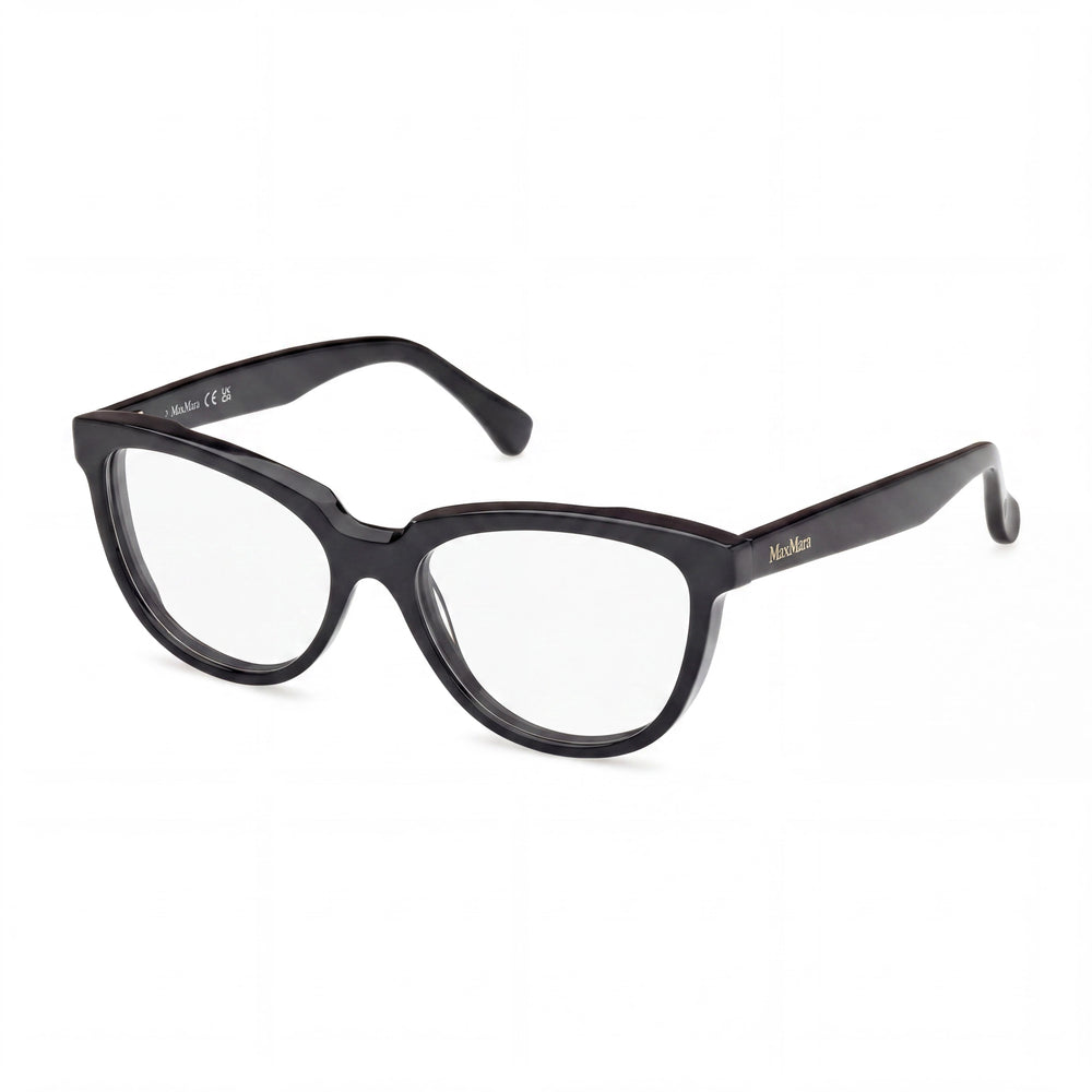 MaxMara Mm5143 Women's Black Plastic Clear Lens Glasses 53mm