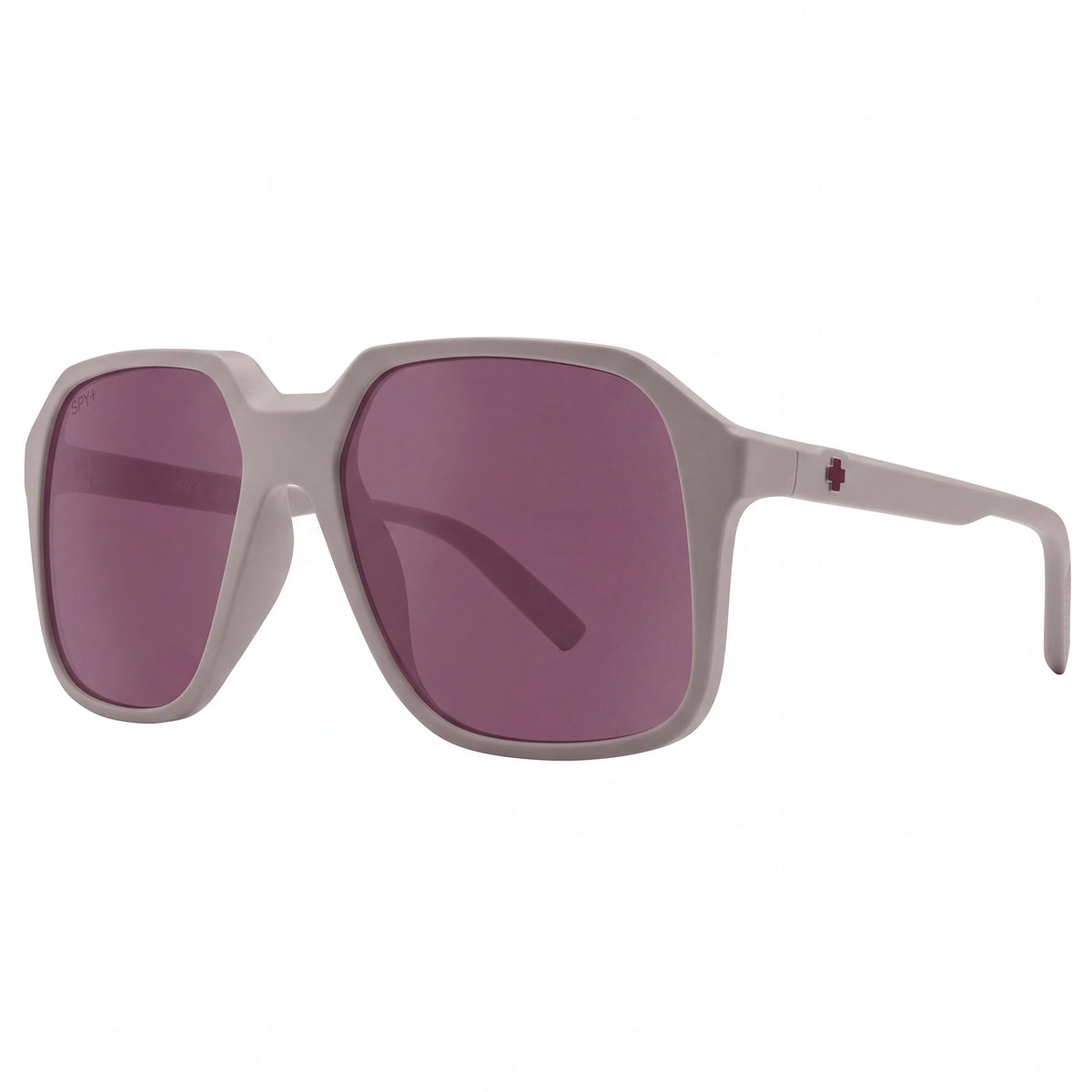 Spy 6700000000174 Unisex Lightweight Polycarbonate Sunglasses - Matte Misty Gray Merlot Frame, Merlot Violet Lenses, 59mm, Photo 1
