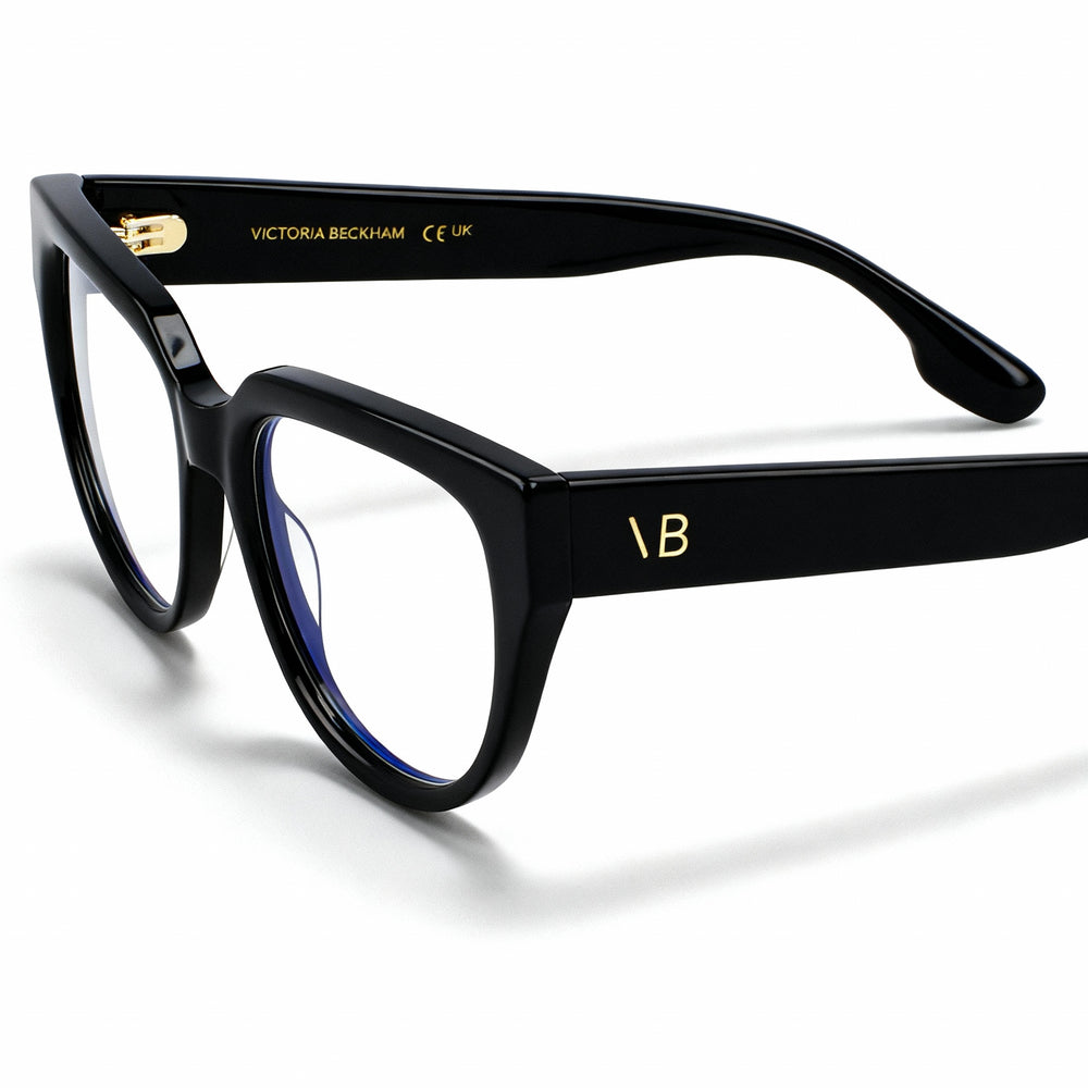 Gafas graduadas Victoria Beckham Vb2674 para mujer, montura completa de acetato, color negro, talla 53-17-140