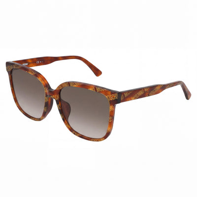 Moschino MOS134/F/S Women's Square Havana Acetate Brown Gradient 100% UV Protection Sunglasses 58mm