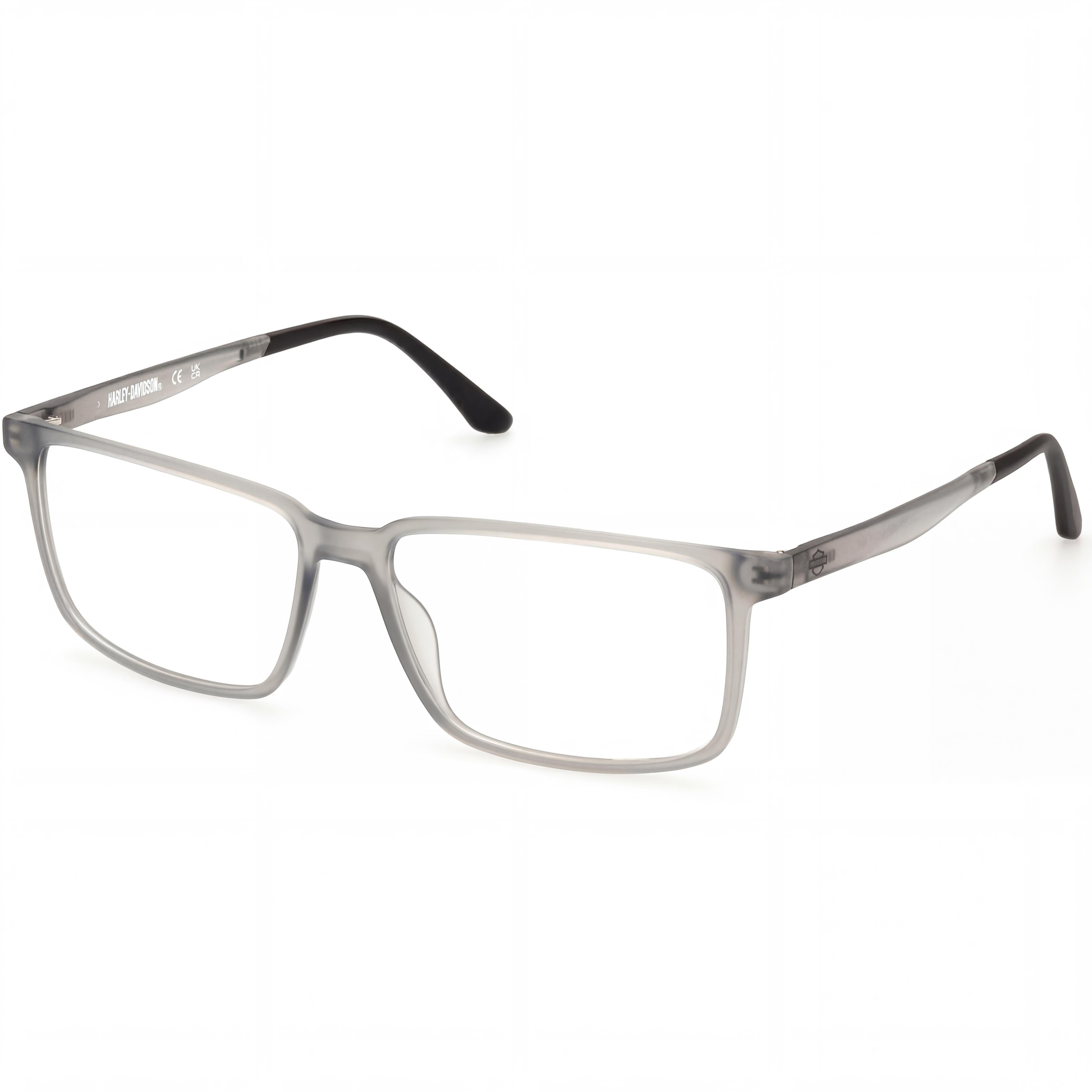 Harley-Davidson Hd50021 Men's Matte Grey Injected Ophthalmic, Multicoloured Polycarbonate 57mm Eyeglasses, Photo 1
