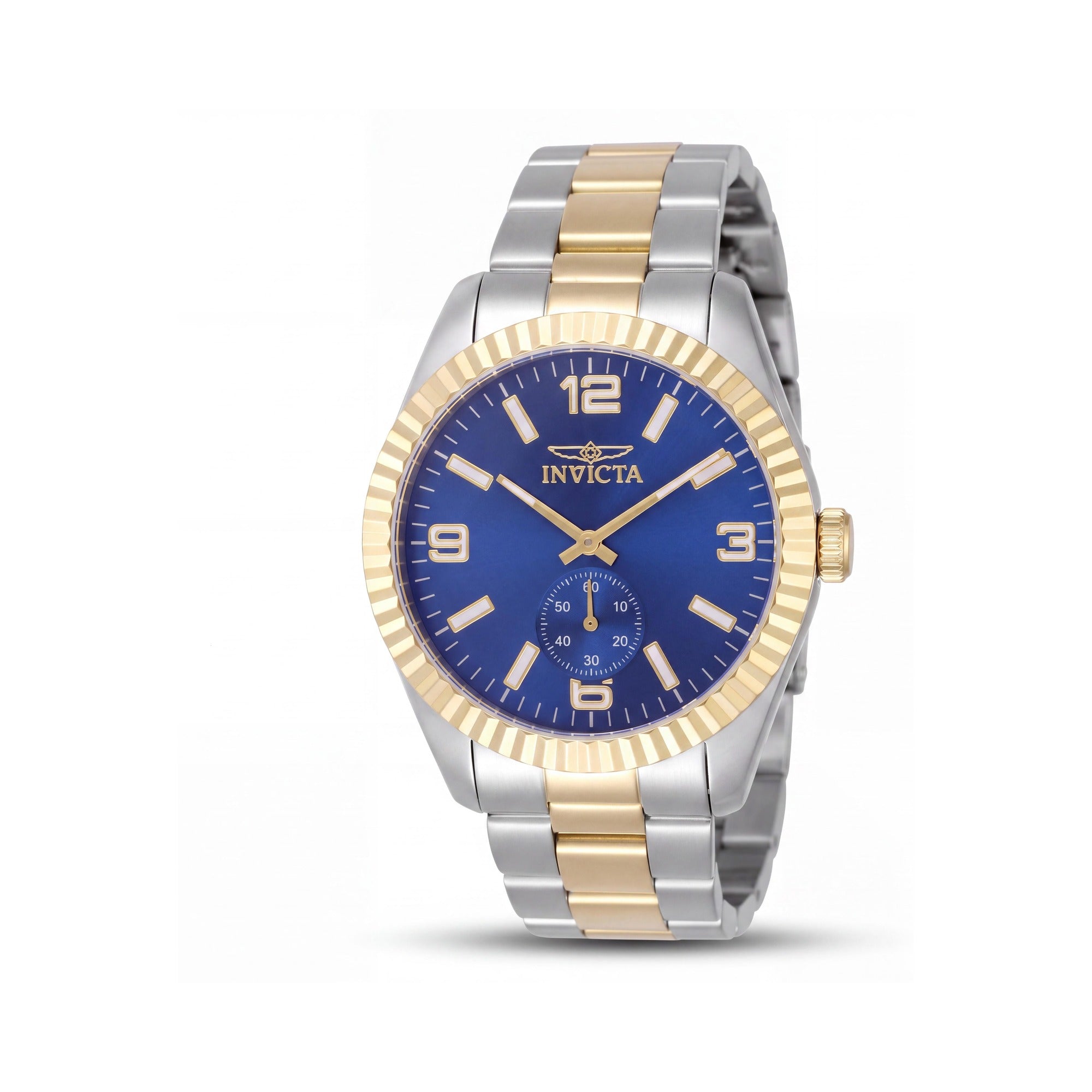 Invicta Specialty 49387 Men's Quartz Watch, Silver-Tone Stainless Steel Bracelet, Blue Dial, 43mm Case, Photo 1