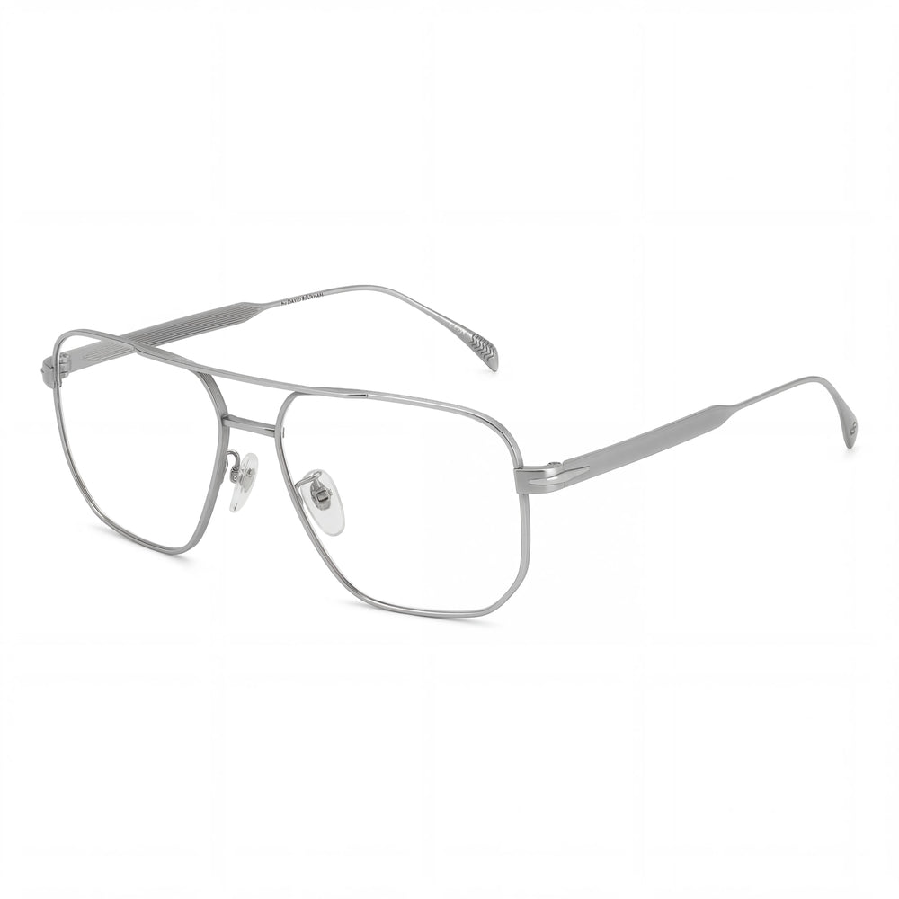 Gafas Beckham Db 7124 para hombre con montura de titanio y lentes de policarbonato en rutenio mate de 58 mm