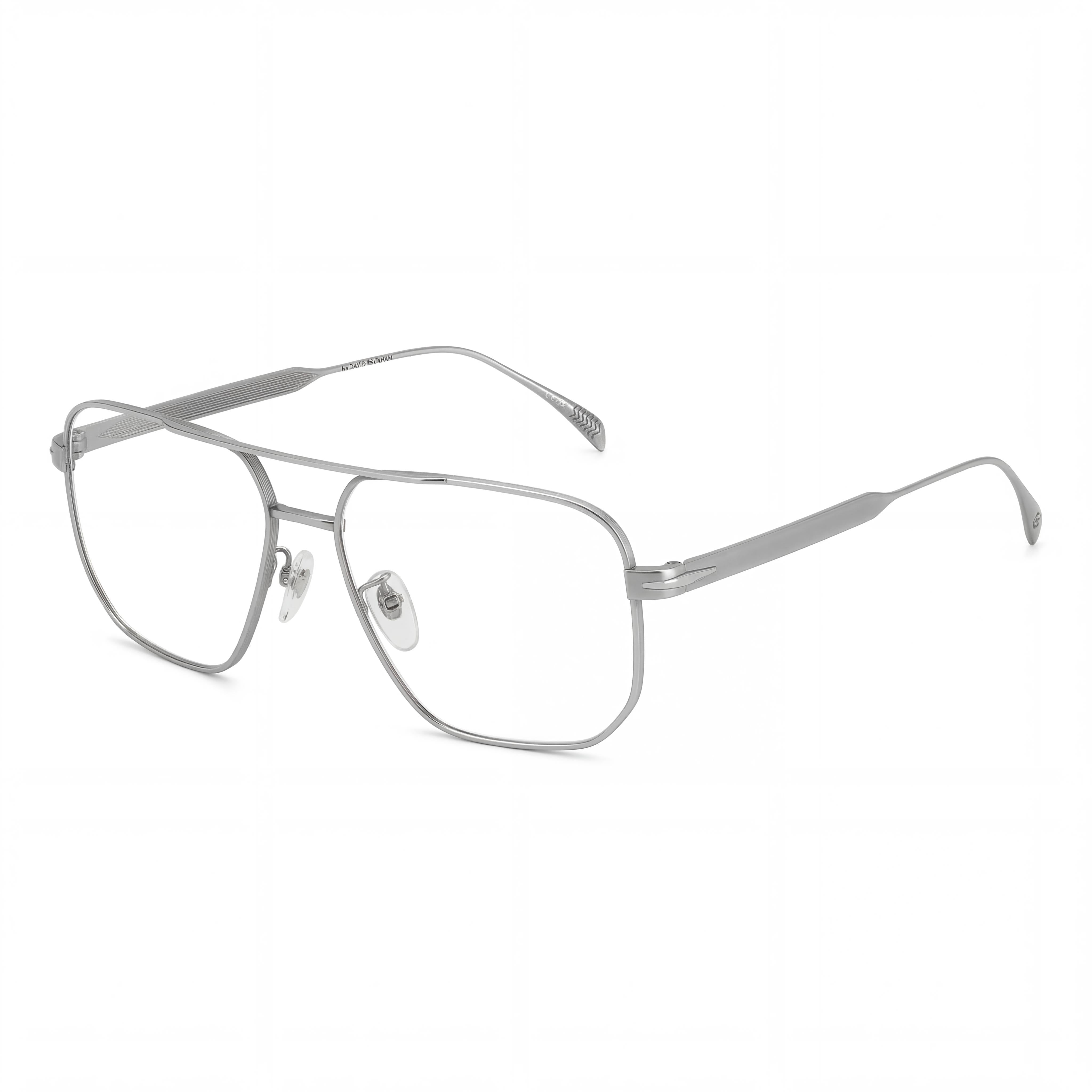 Beckham Db 7124 Men's Titanium Frame Eyewear with Polycarbonate Lenses in Matte Ruthenium 58mm, Photo 1