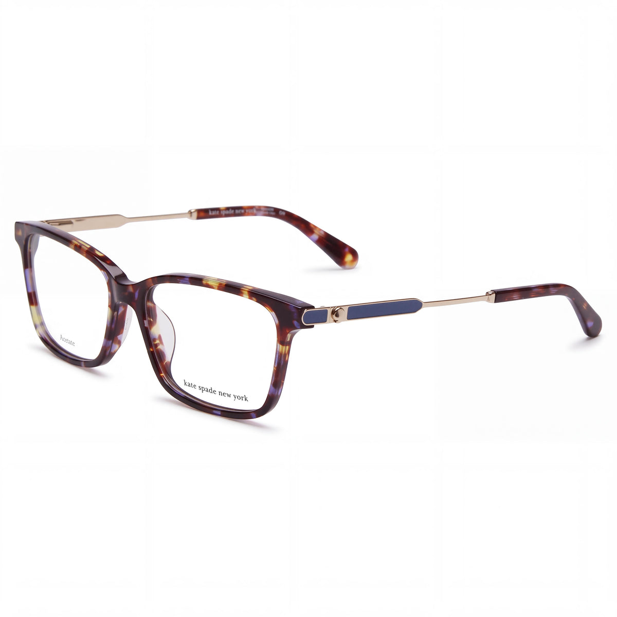 Gafas de sol unisex Kate Spade New York Melody G de acetato, color azul habana, 51 mm, Photo 1