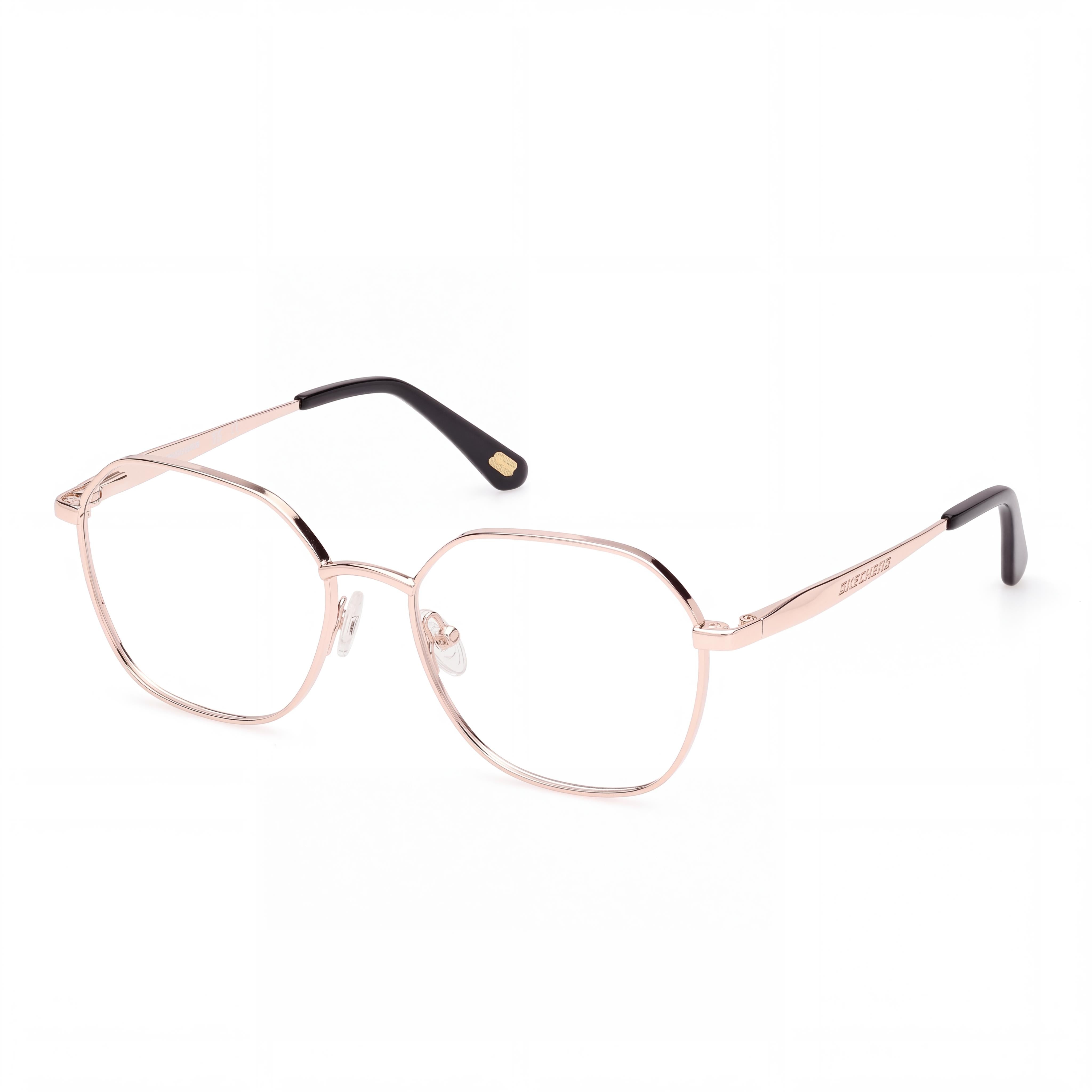 Skechers Se50063 Unisex Eyewear, Deep Gold Metal Frame, Pink Gold Non- Polycarbonate Lenses, 53mm, Photo 1