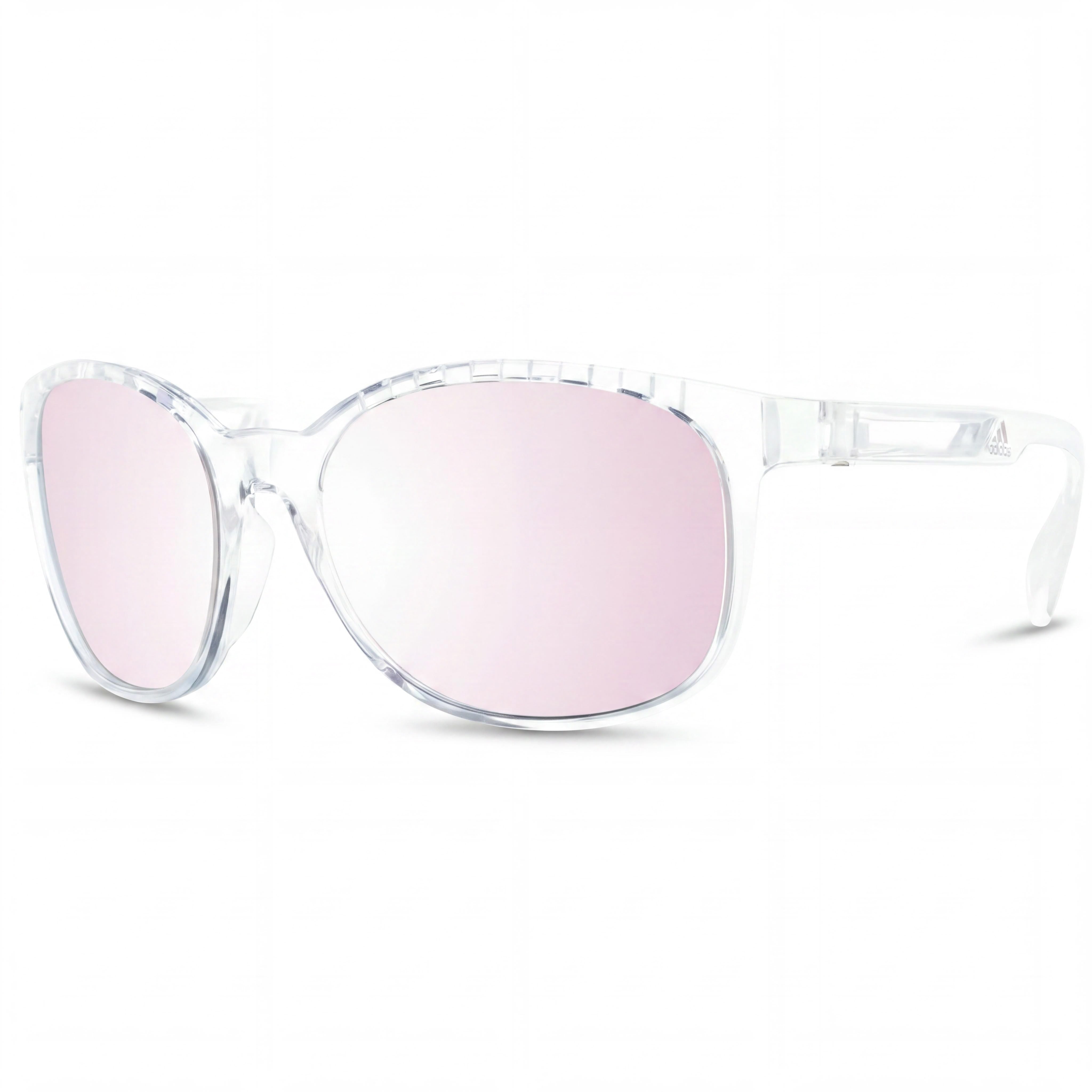 Gafas de sol unisex adidas SP0011 con montura de plástico cristal, lentes marrones espejadas no polarizadas, protección UV, 58 mm, Photo 1