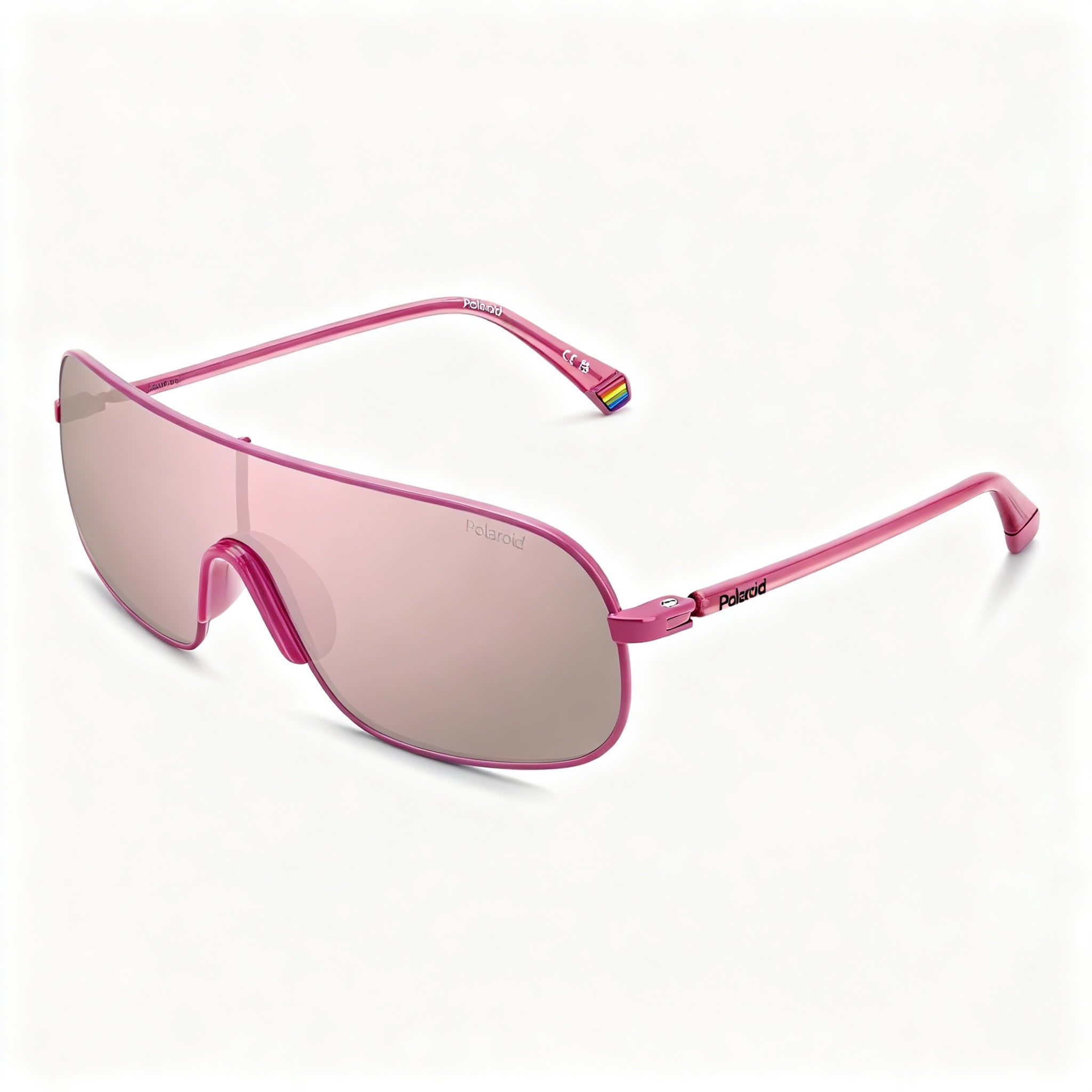 Polaroid Pld 6222/S Casual Unisex Polarized Sunglasses, Fuchsia Stainless Steel, Rose Gold Multilayer 99-1-140mm