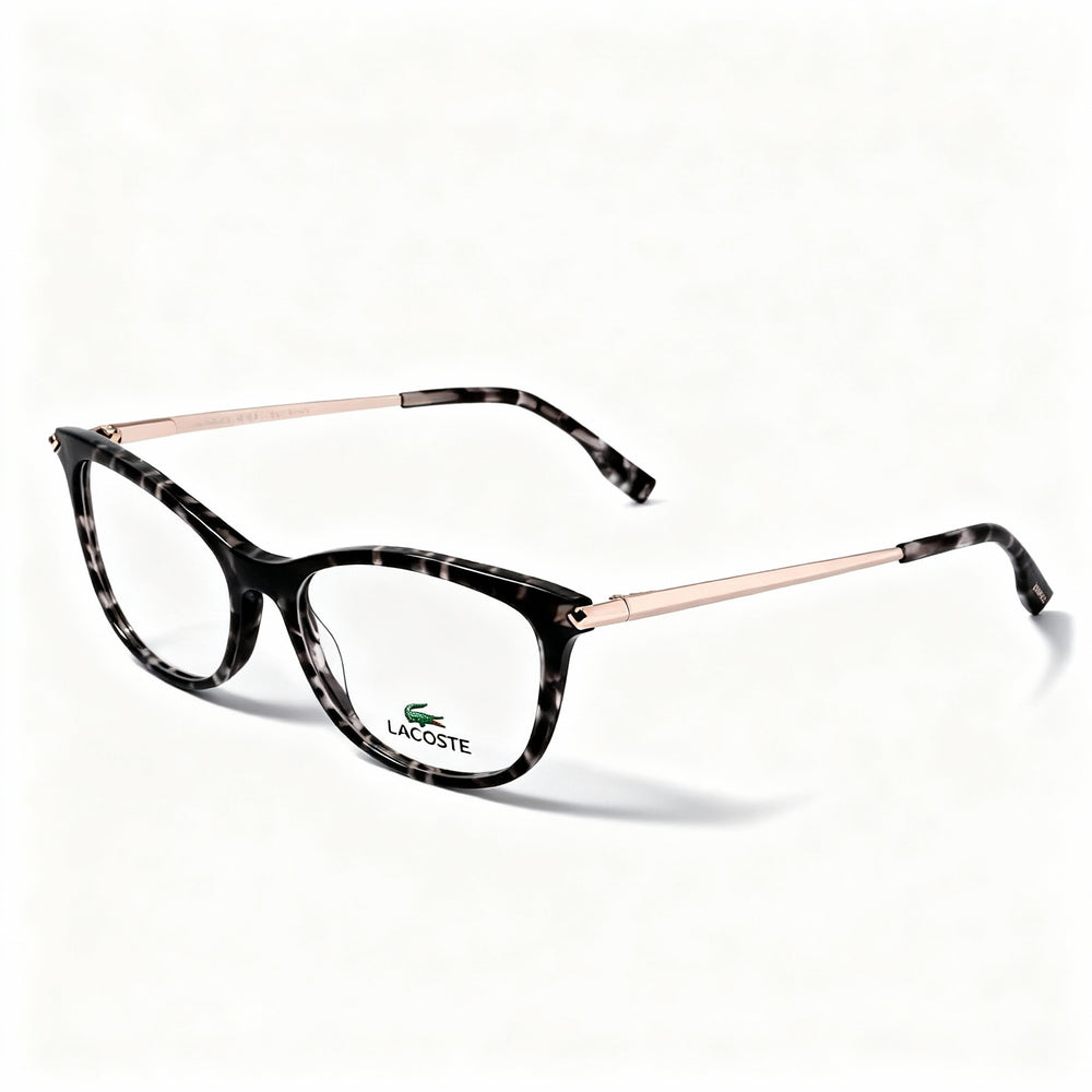 Lacoste L2863 Women's Casual Eyeglasses with Black Havana Plastic Frame, Polycarbonate Lens, Size 53-16-140