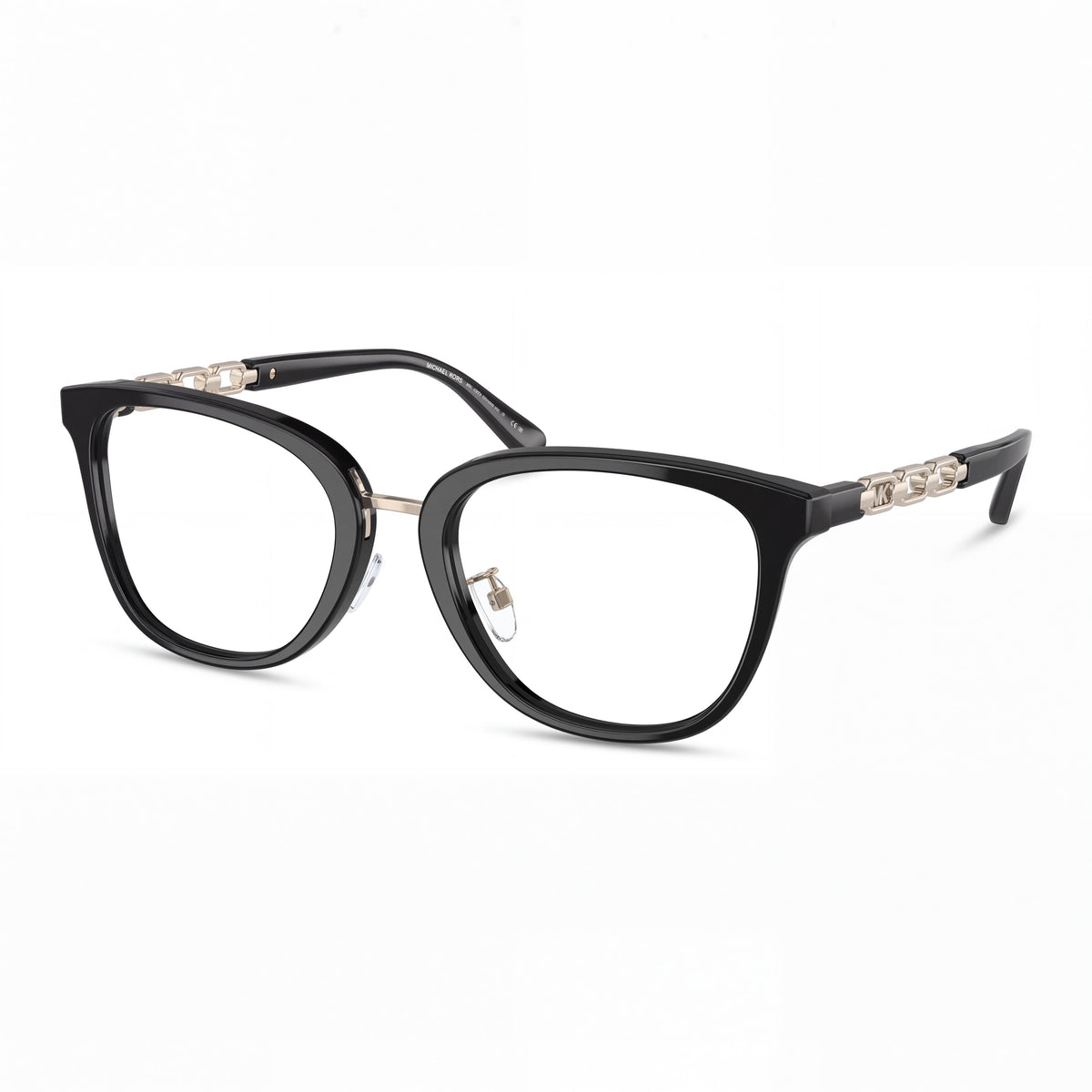 Michael Kors Innsbruck Unisex Classic Composite Black Non-Polarized Black Silver Sunglasses 52/19/140, Photo 1