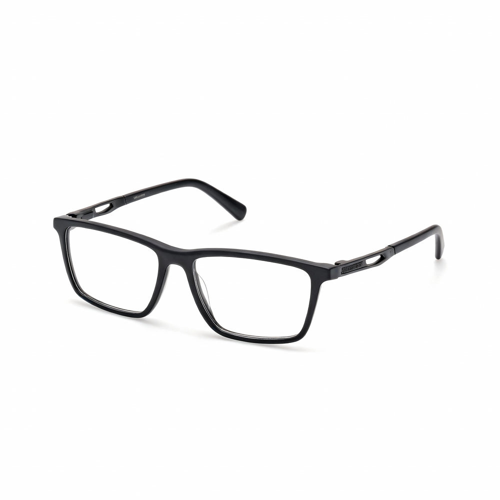 Harley-Davidson HD50026 Men's Plastic Eyeglasses with Multicoloured Lenses, Matte Black Frame, 2-16-145