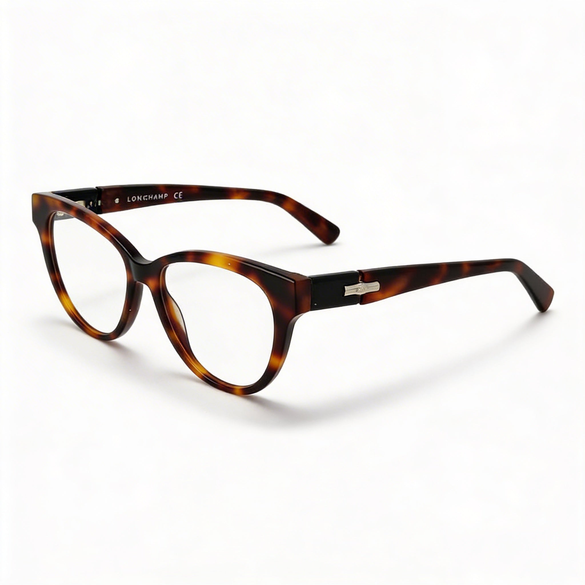 Longchamp LO2698 Unisex Casual Full Rim Plastic Cat Eye Havana Clear Non-polarized Eyeglasses 53mm, Photo 1
