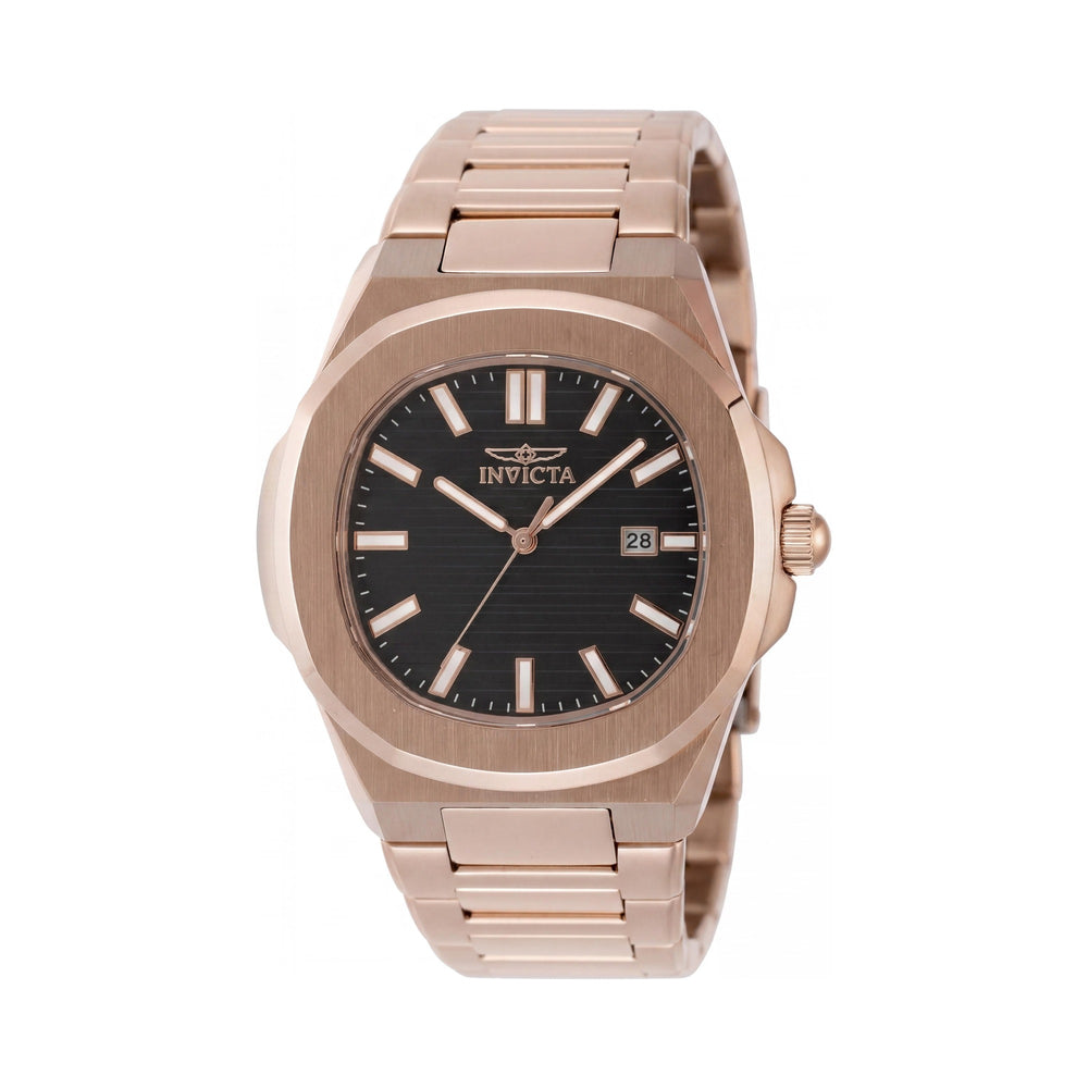 Invicta Speedway 48519 Unisex Rose-gold Stainless Steel Bracelet Brown Dial Quartz Watch 41mm
