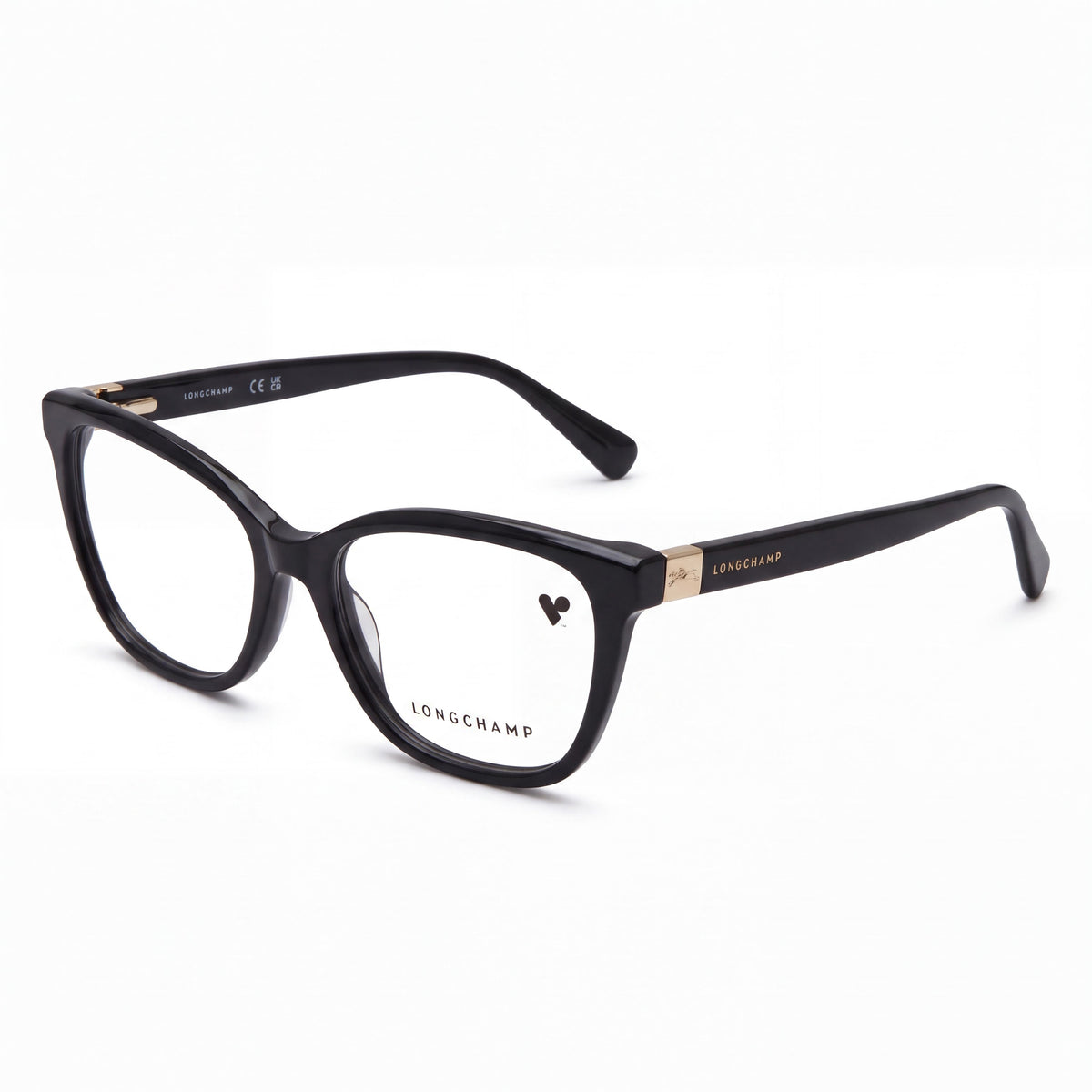 Longchamp Lo2707 Men's Classic Style Eyeglasses Frames crafted from Black Acetate, 54 Millimeter Lens Width, Photo 1