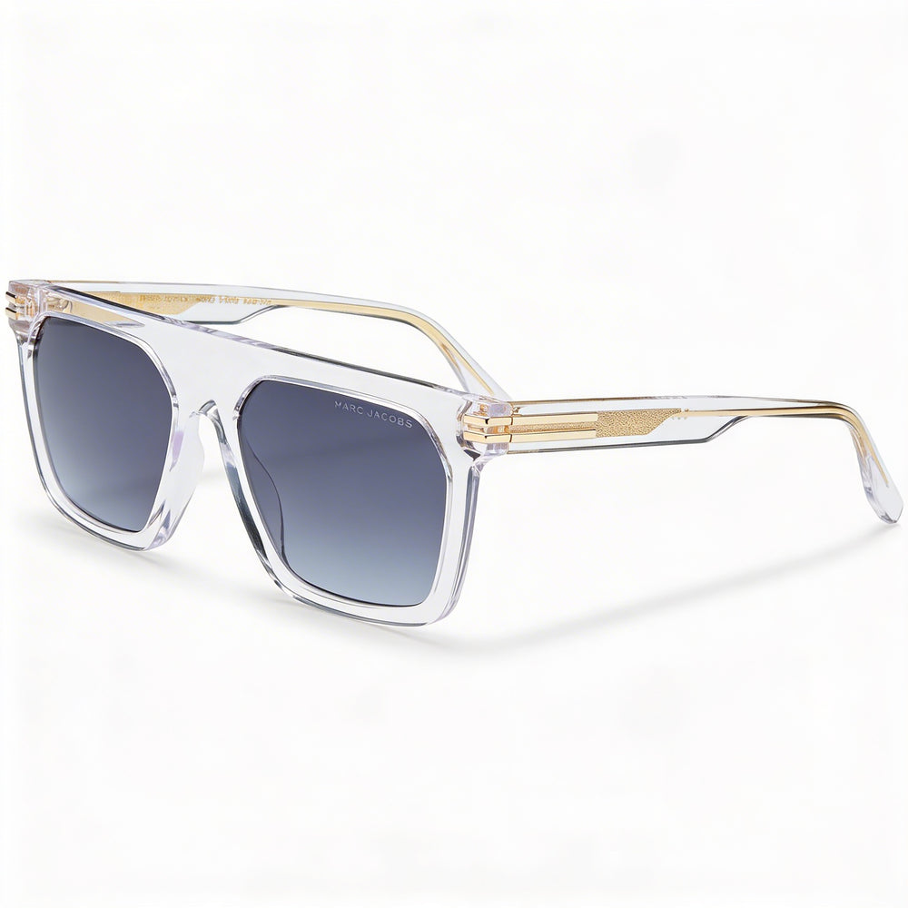 Marc Jacobs Modern Unisex Crystal Acetate Frame Sunglasses, UV Protection, Non-Polarized, 55mm