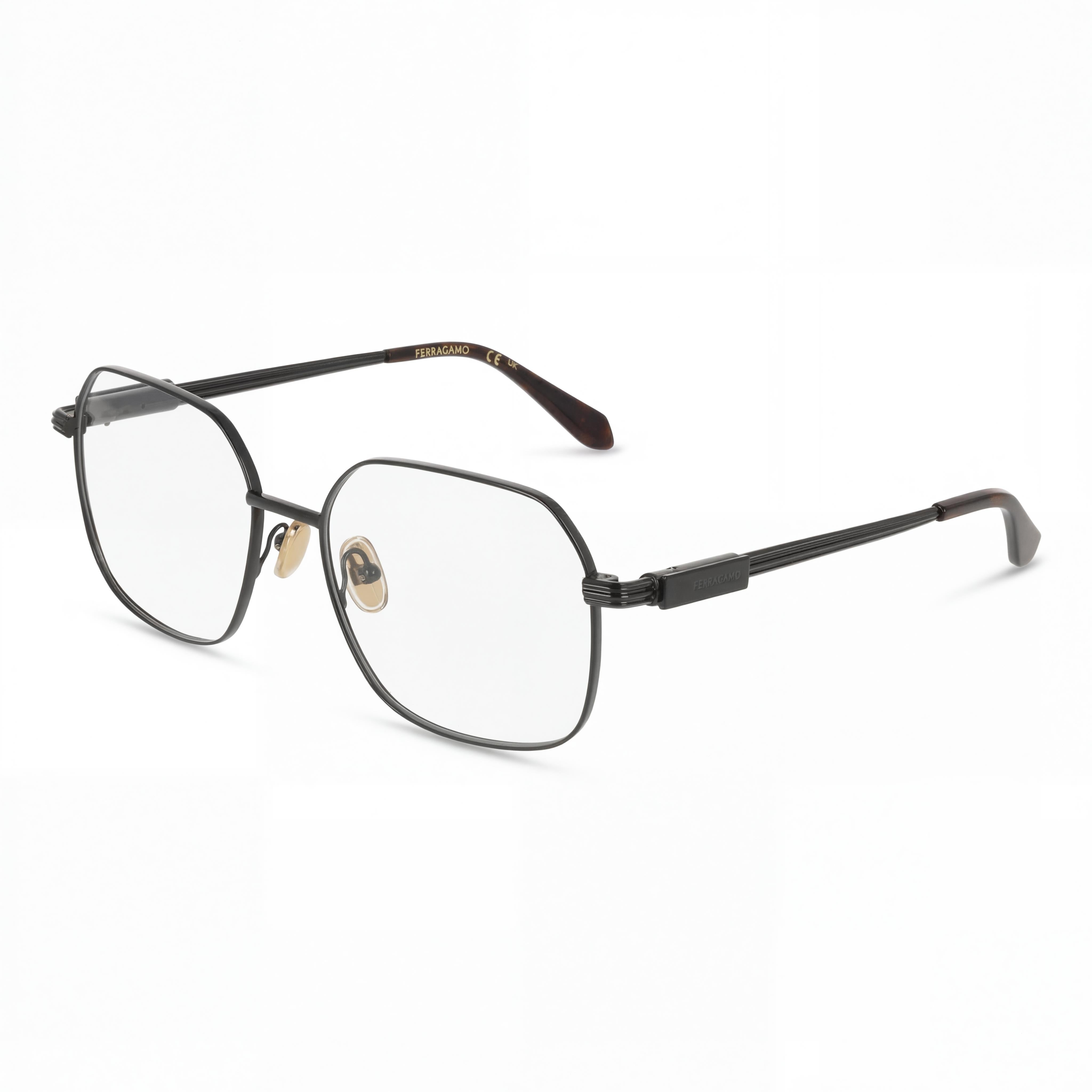 Gafas Ópticas Ferragamo Sf2239 de Acetato Negro para Mujer, Ancho de Lente 55mm, Puente 17mm, Longitud de Patilla 140mm, Photo 1